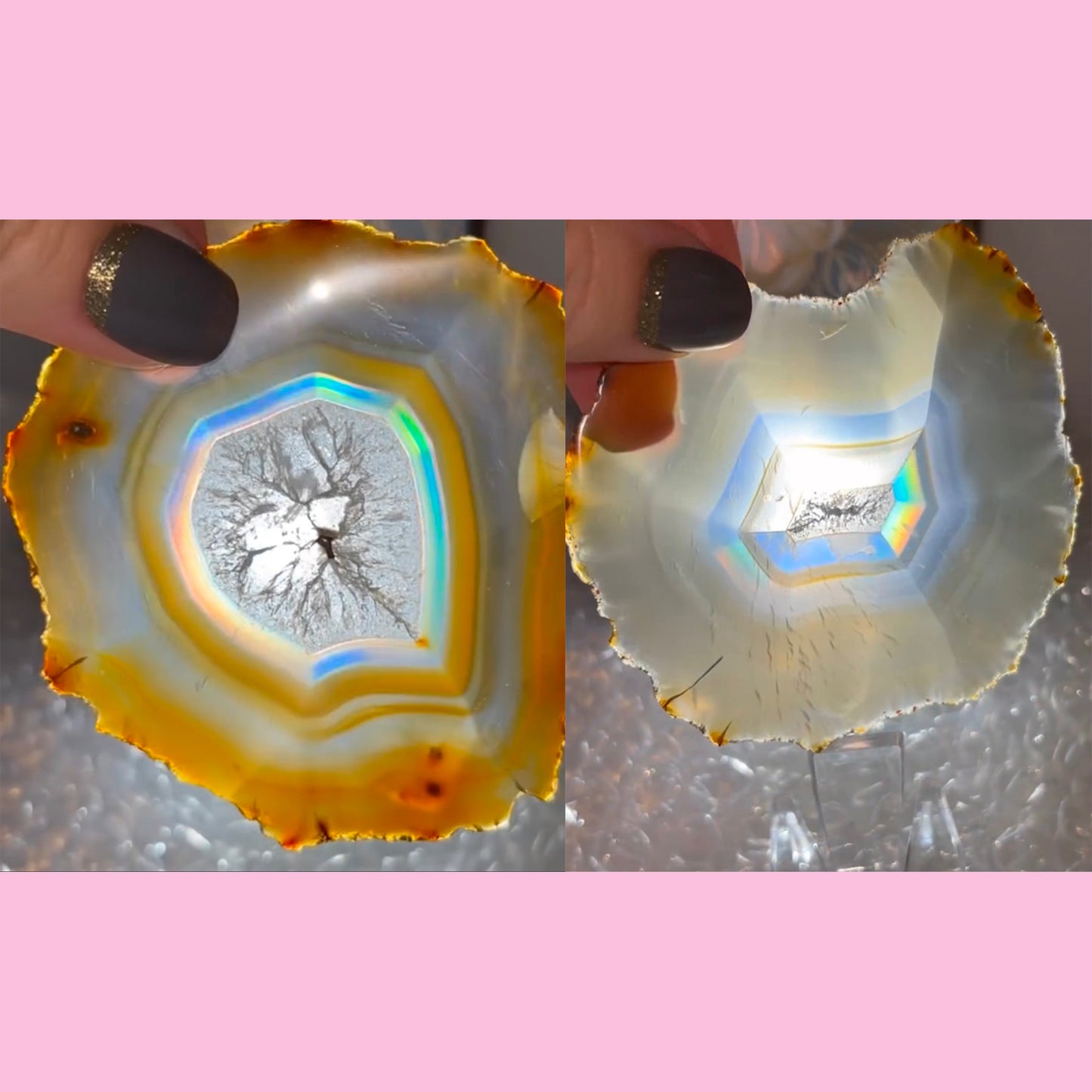 Indonesian Iris Agate Slabs
