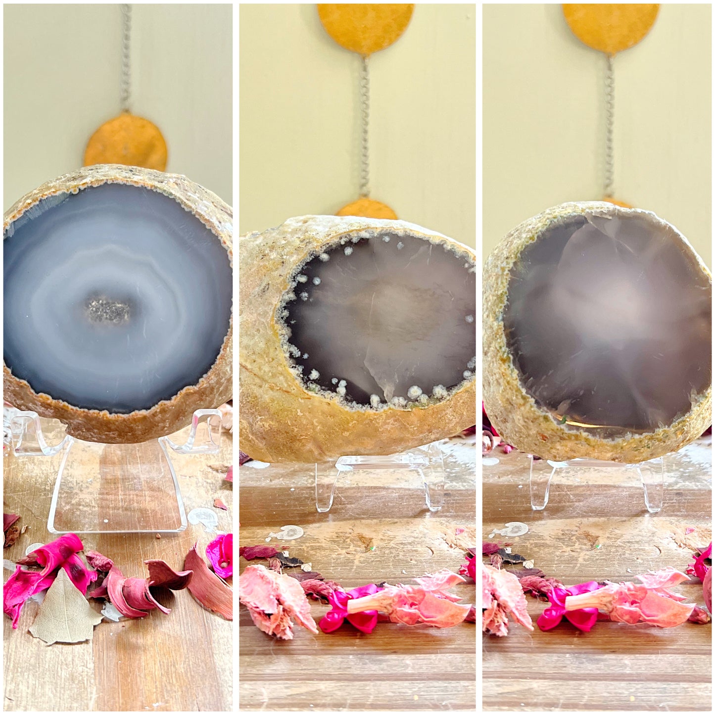 Enhydro Agates With Stands