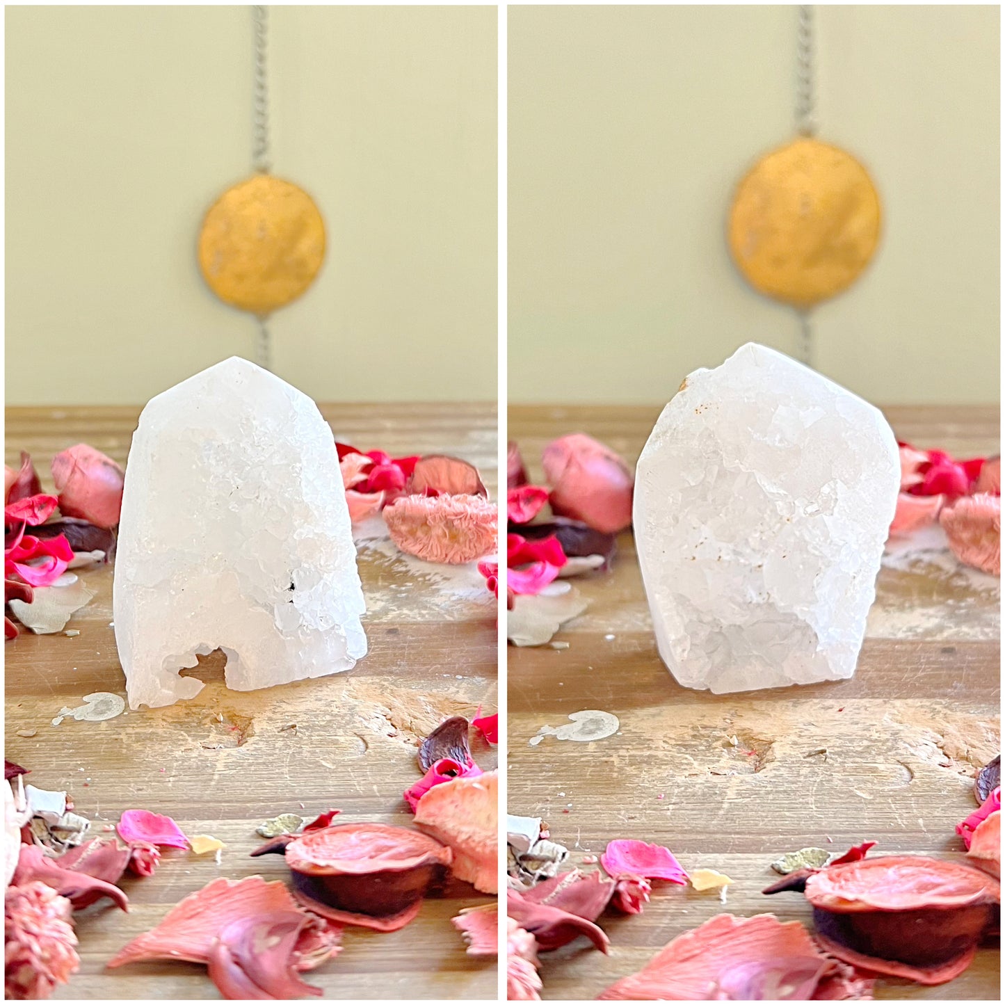 Druzy Quartz Towers