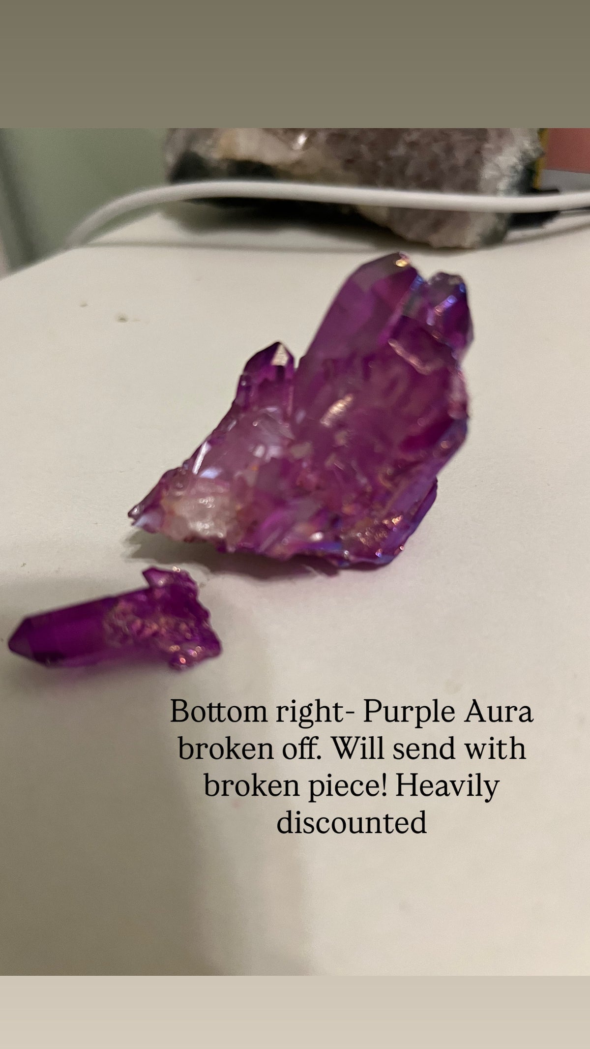 Aura Quartz Clusters