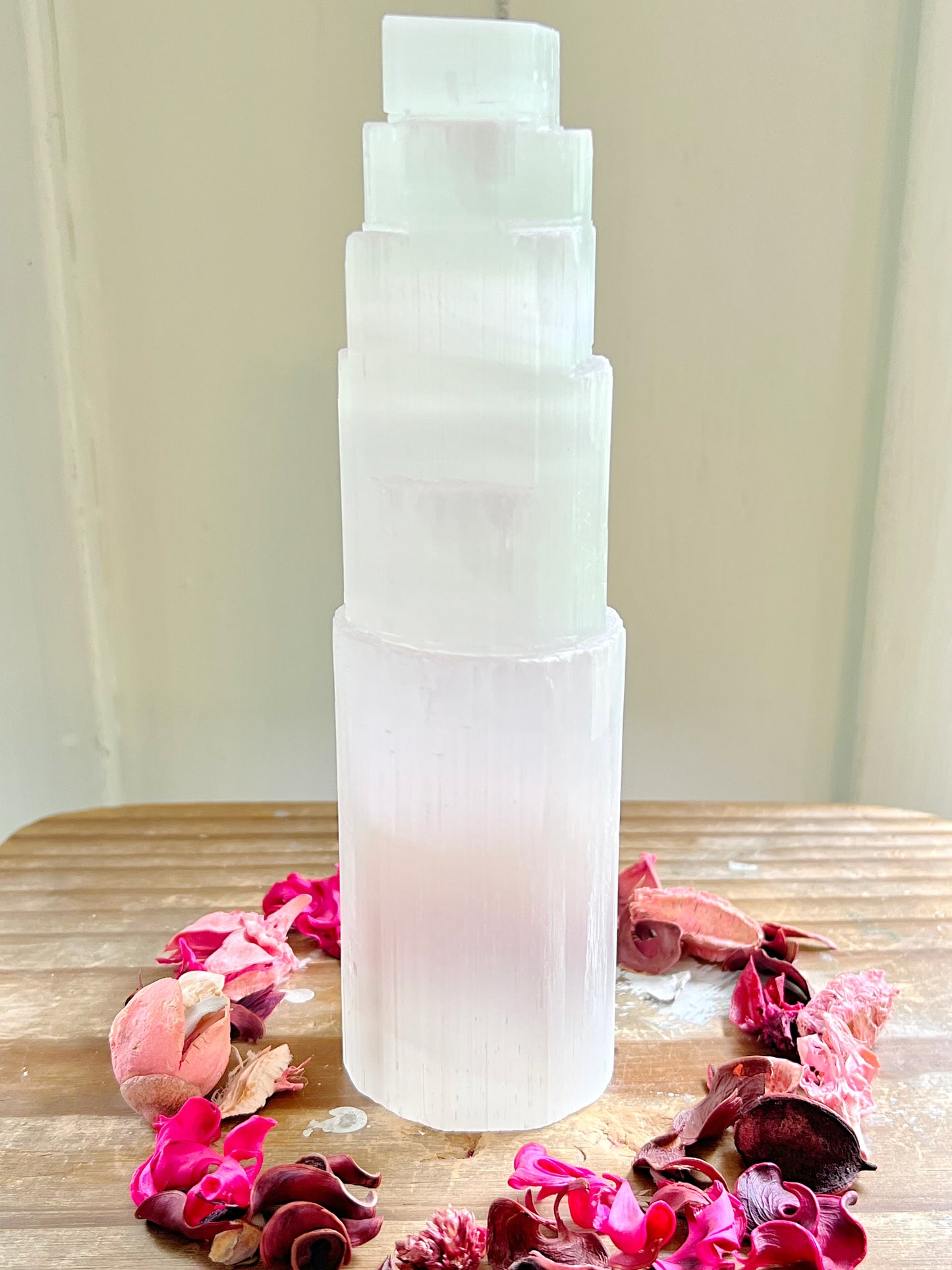 XXL Satin Spar Selenite Lamp