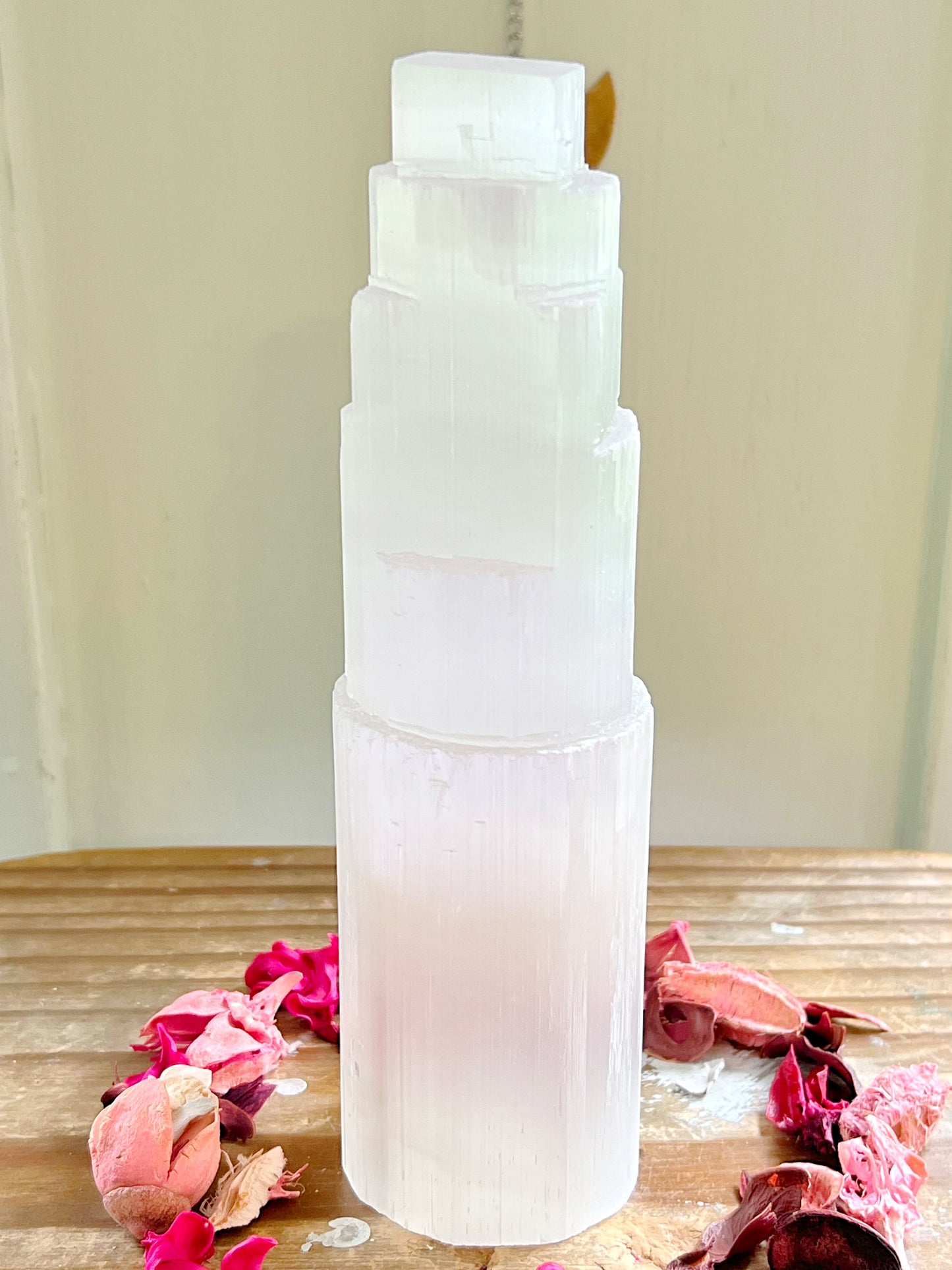 XXL Satin Spar Selenite Lamp