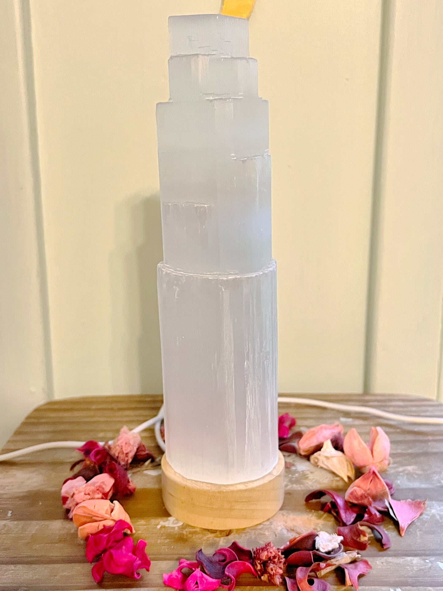 XXL Satin Spar Selenite Lamp