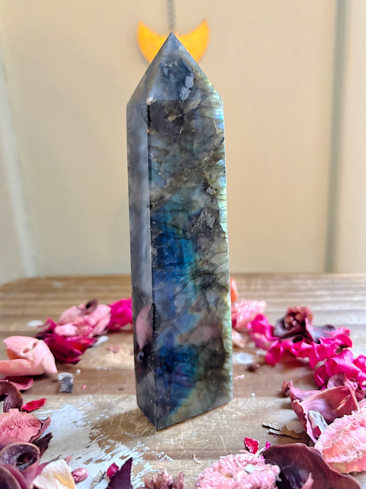 Flashy Labradorite Tower