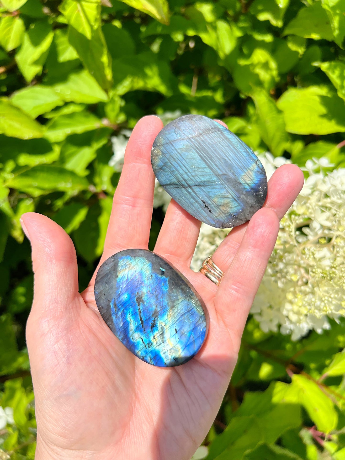 Labradorite Palm Stones