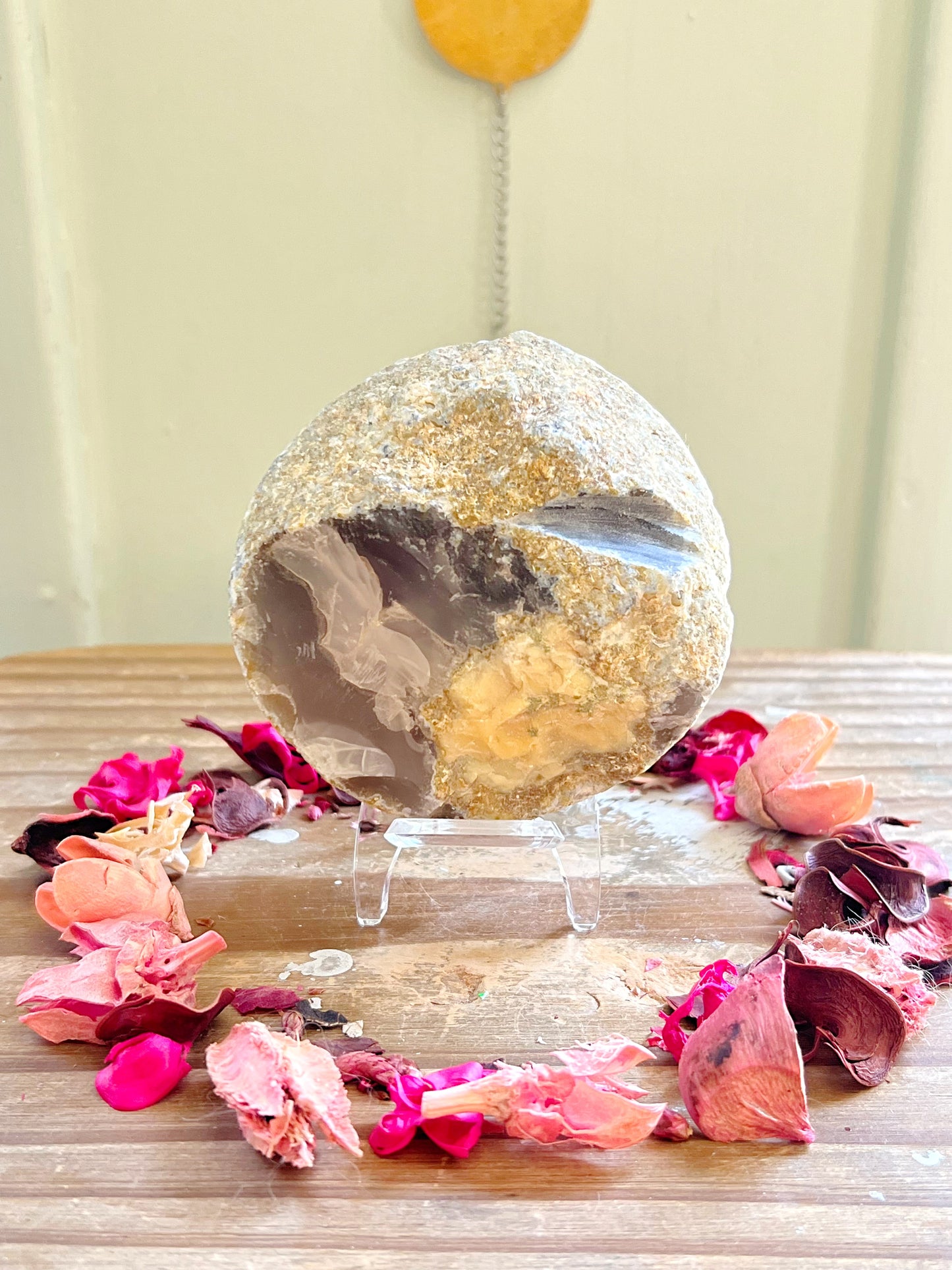 Enhydro Agates With Stands