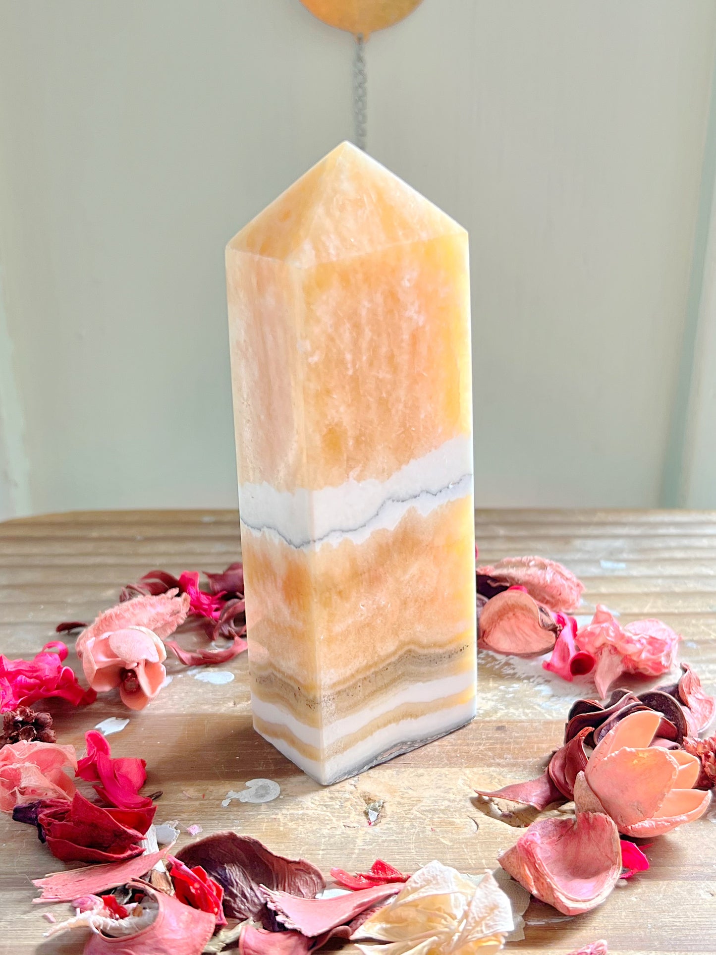 Large Orange Calcite Towers
