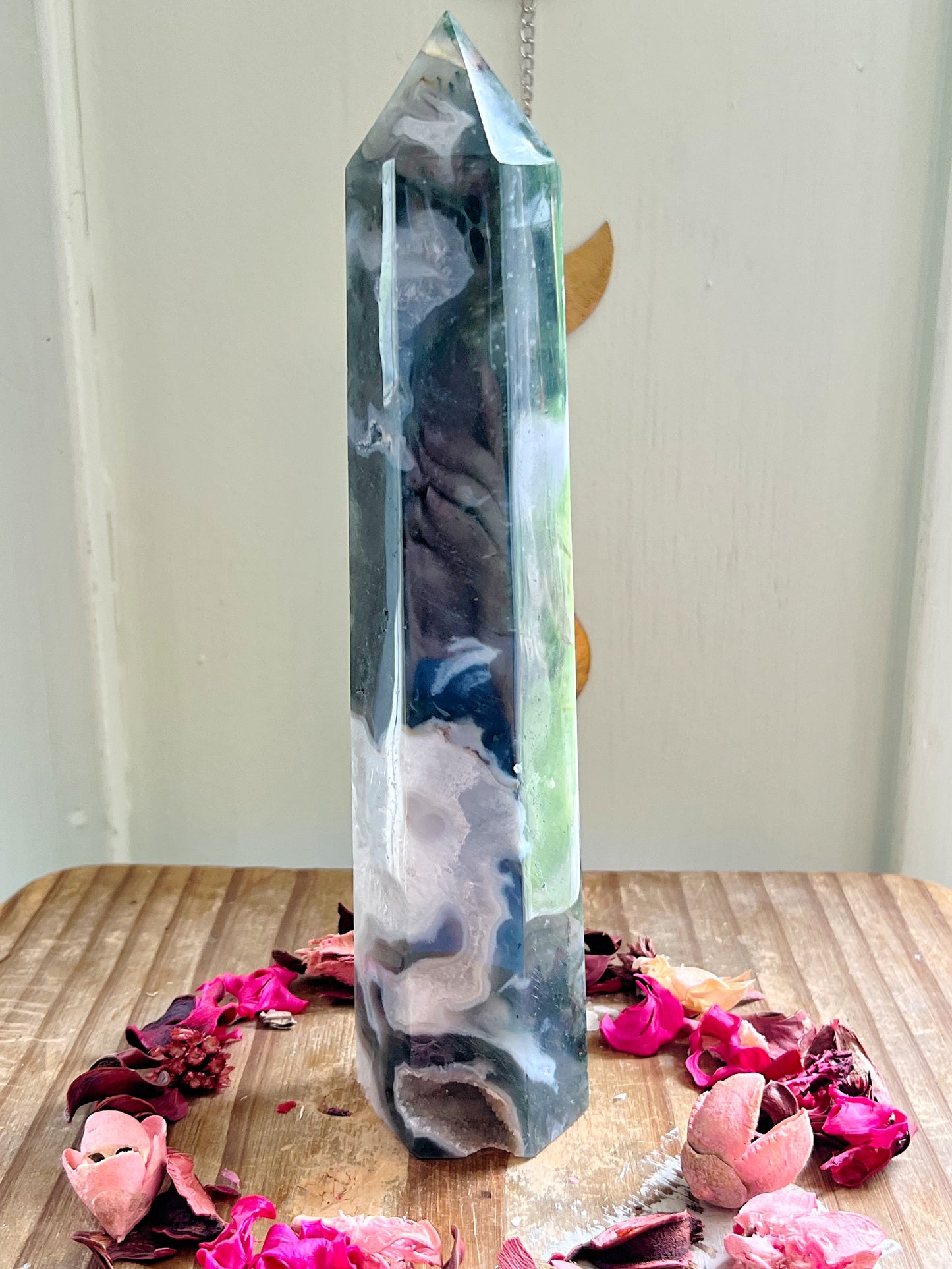 XL Moss Agate Towers