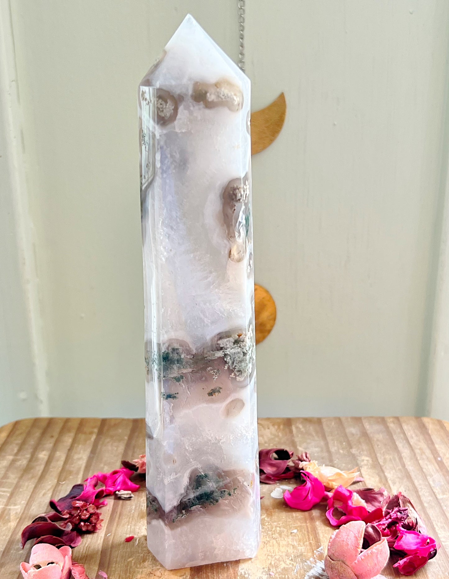 XL Moss Agate Towers