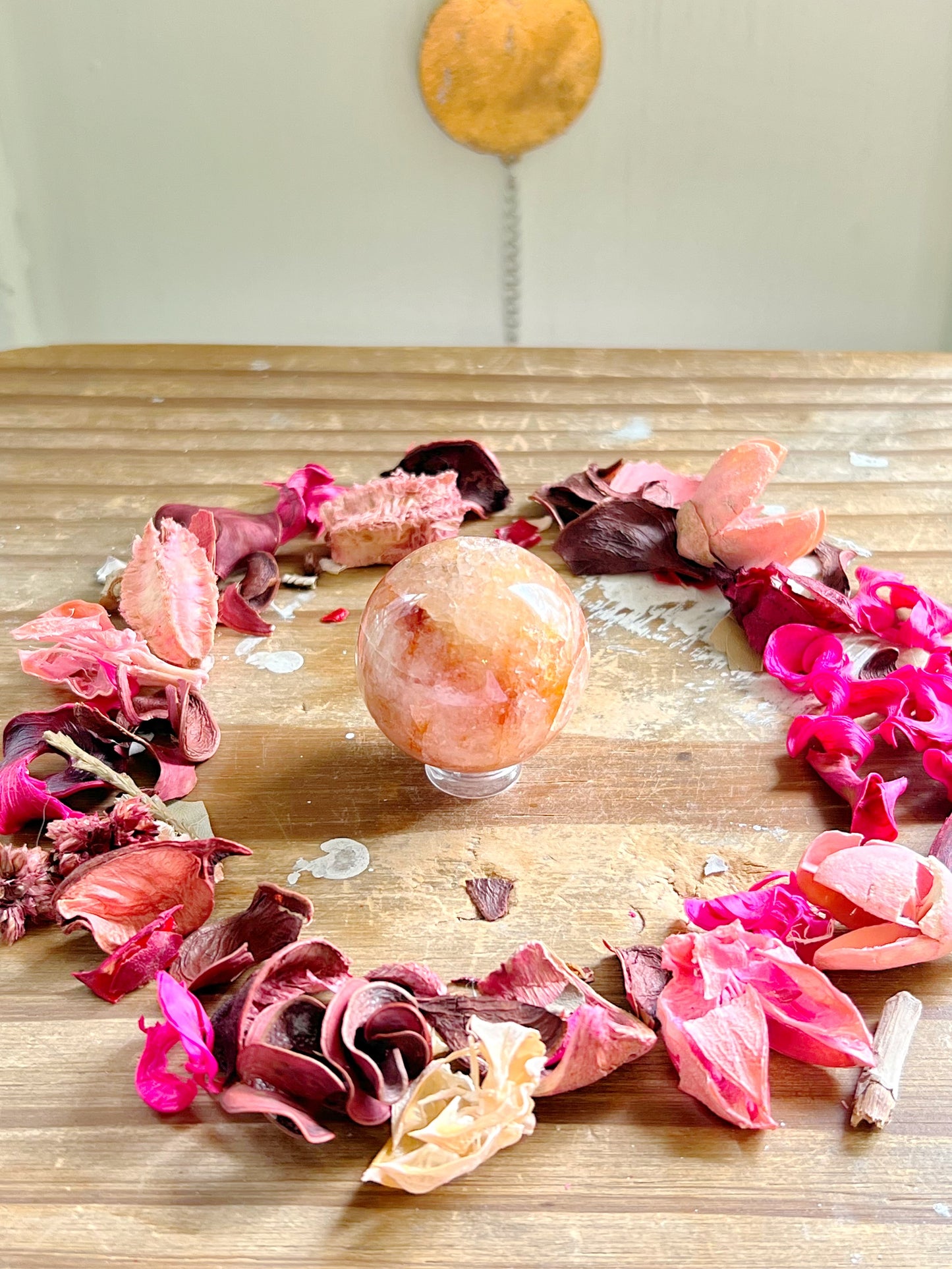 Fire Quartz Spheres