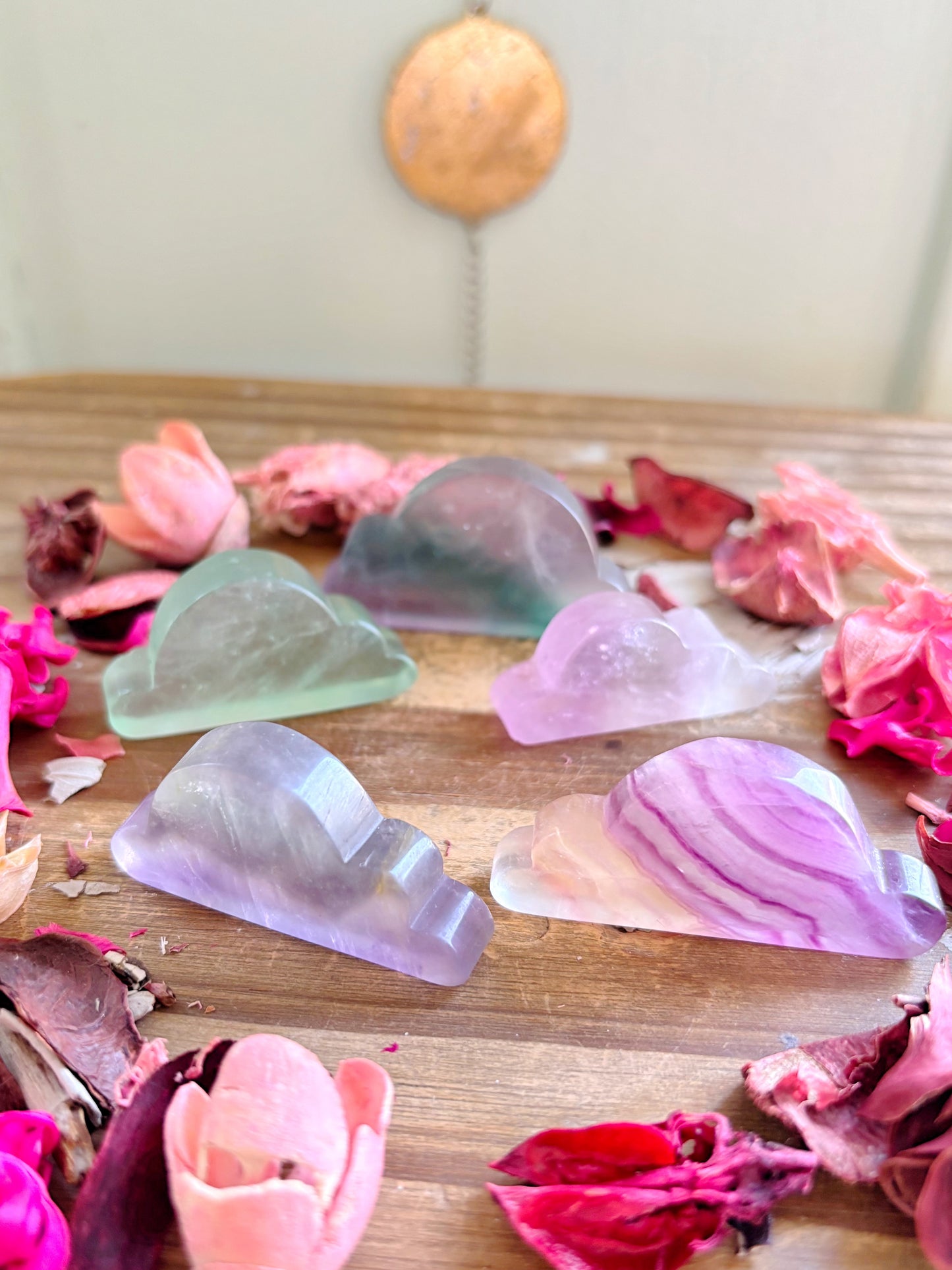 Fluorite Cloud Carvings
