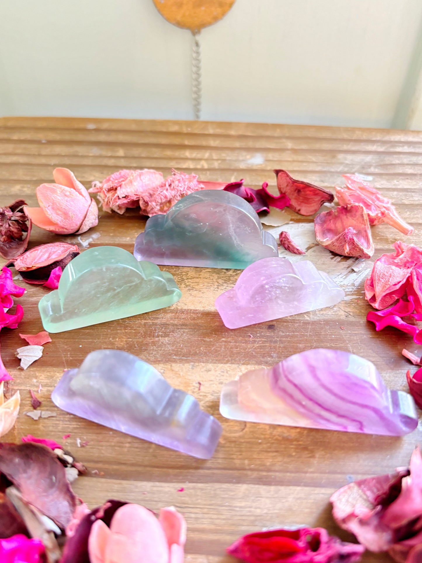Fluorite Cloud Carvings