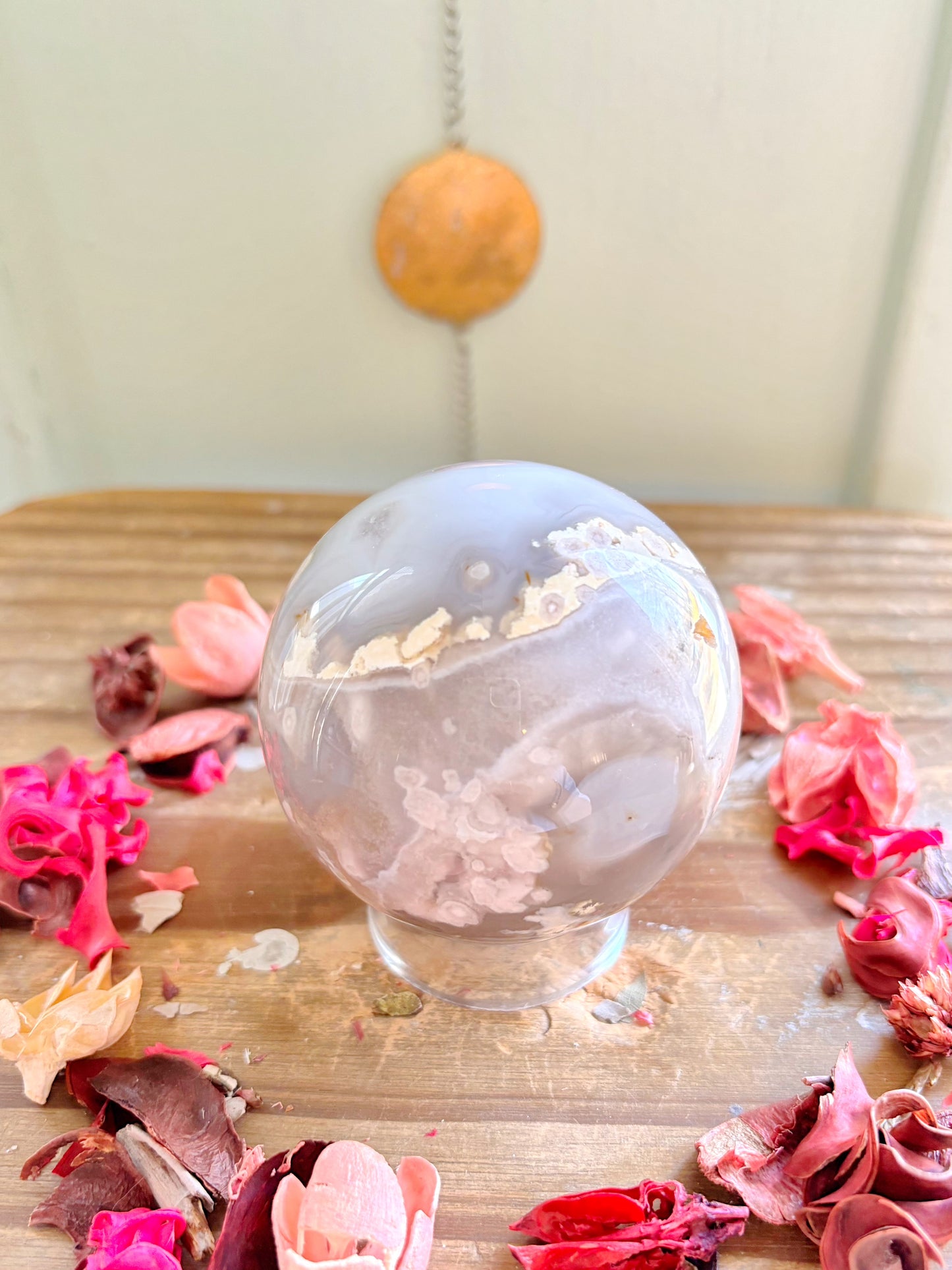 Flower Agate Spheres