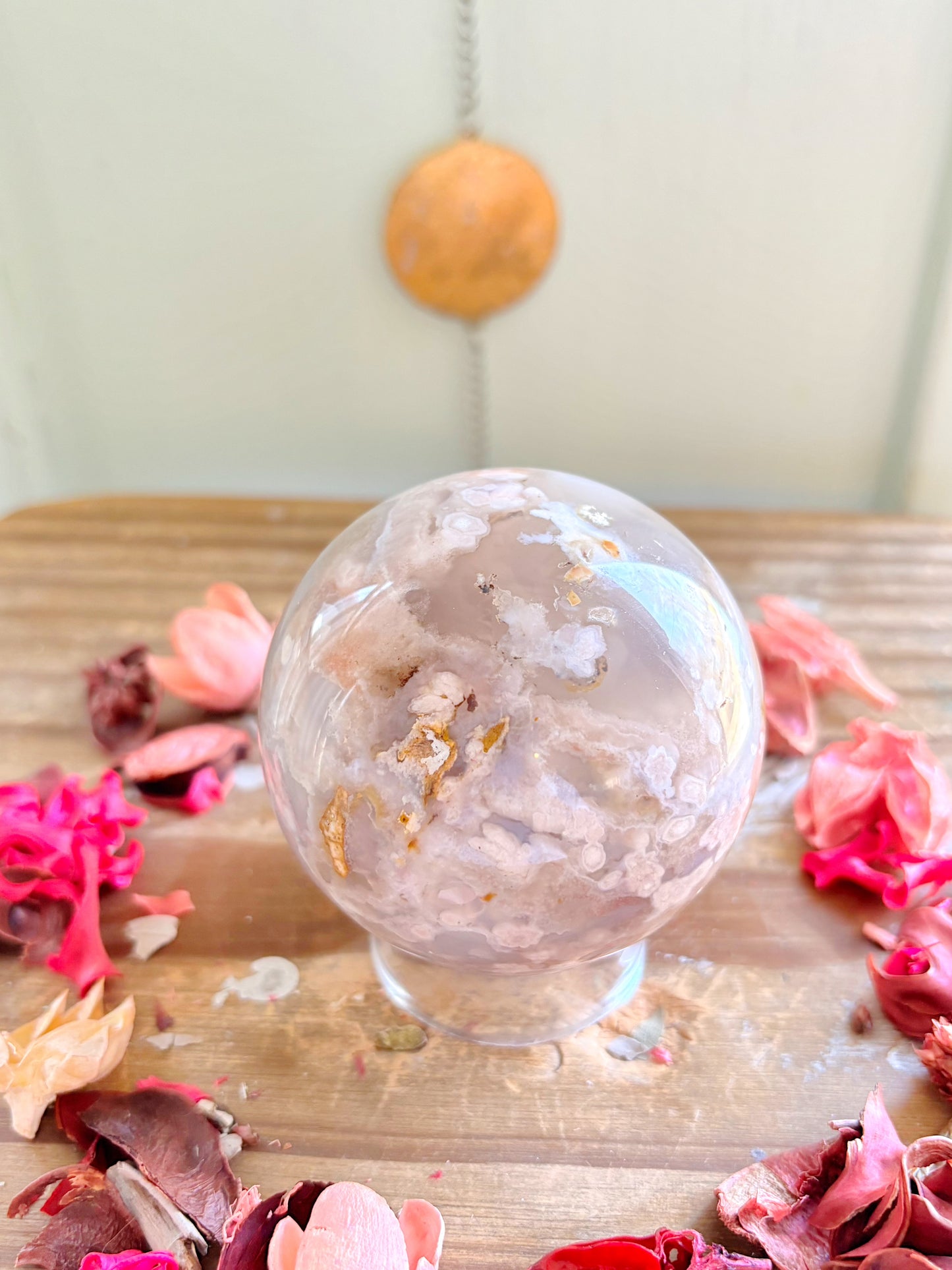 Flower Agate Spheres