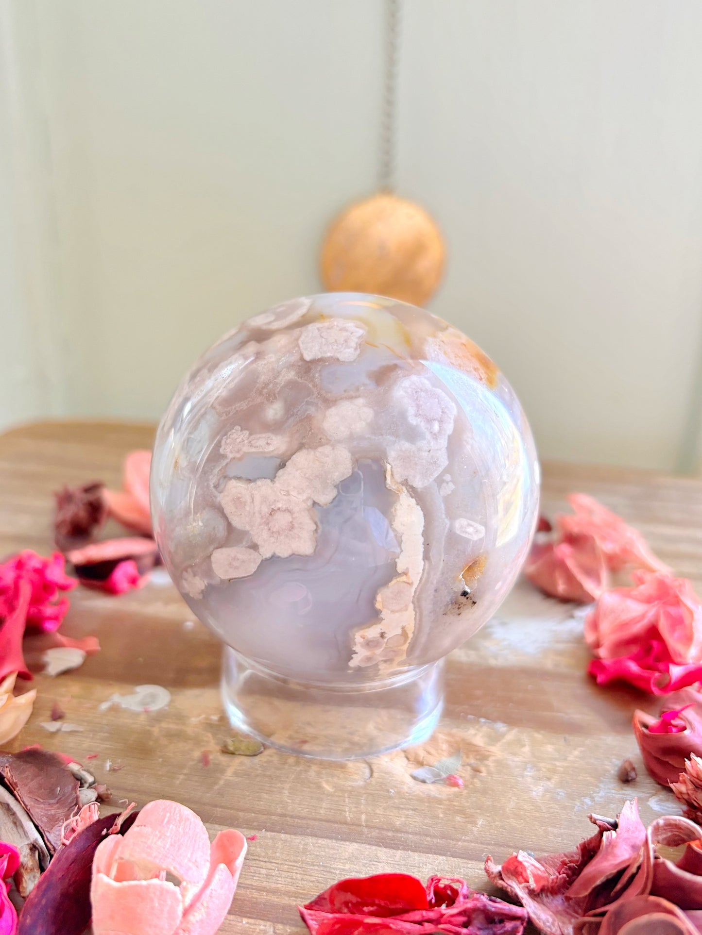 Flower Agate Spheres