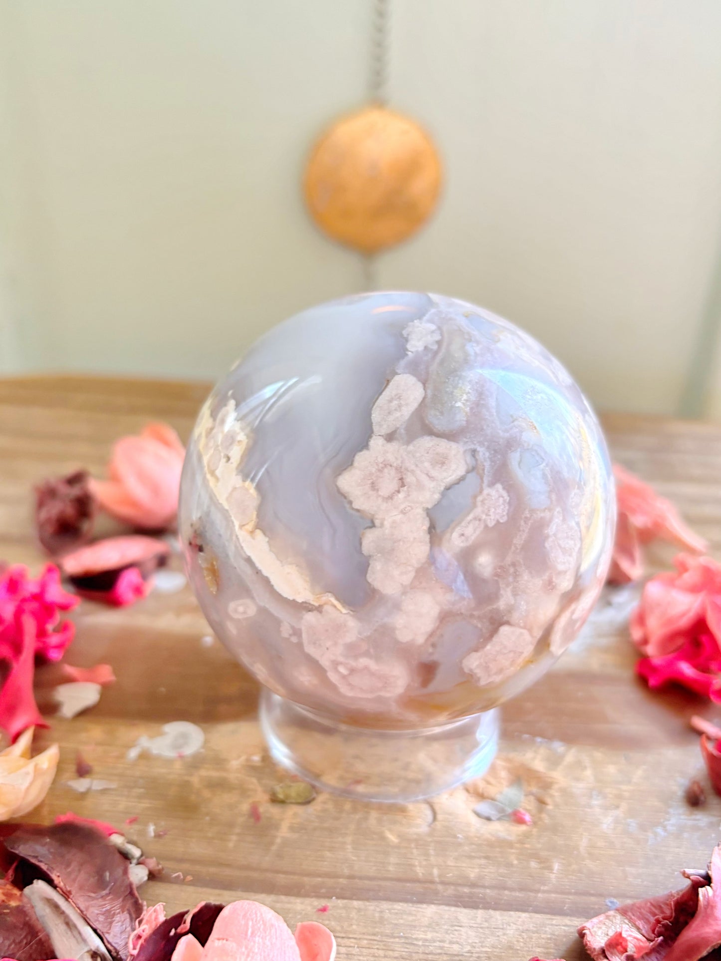 Flower Agate Spheres