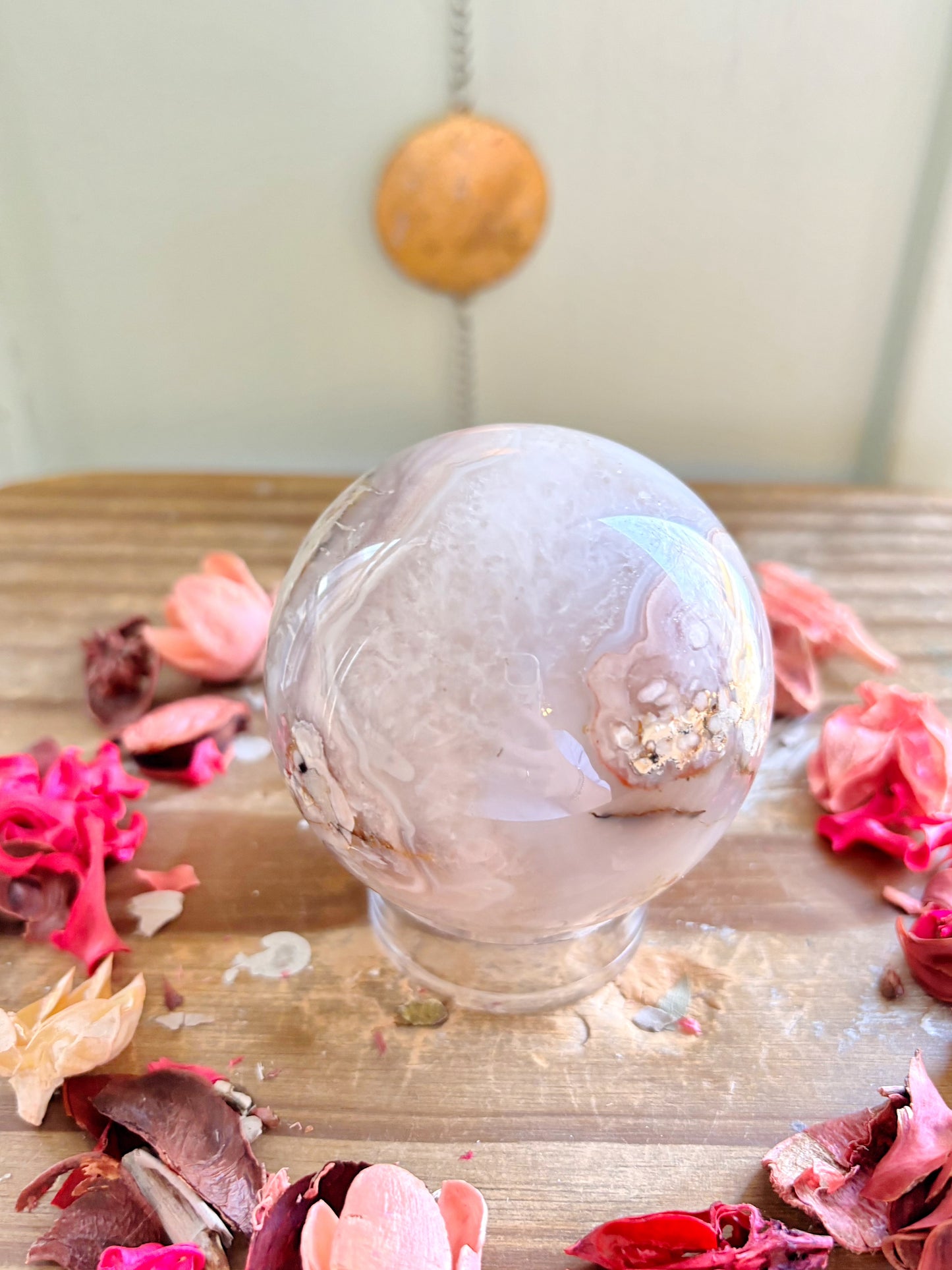 Flower Agate Spheres