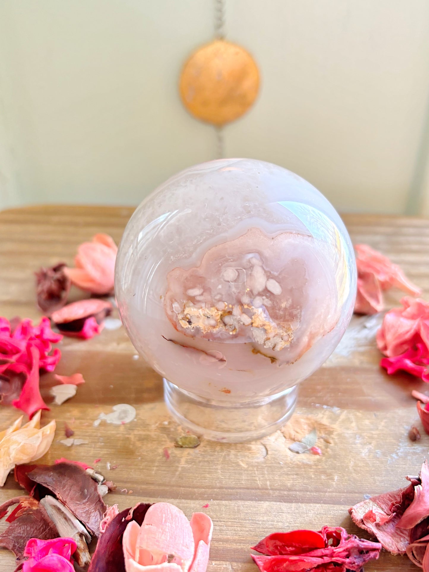 Flower Agate Spheres