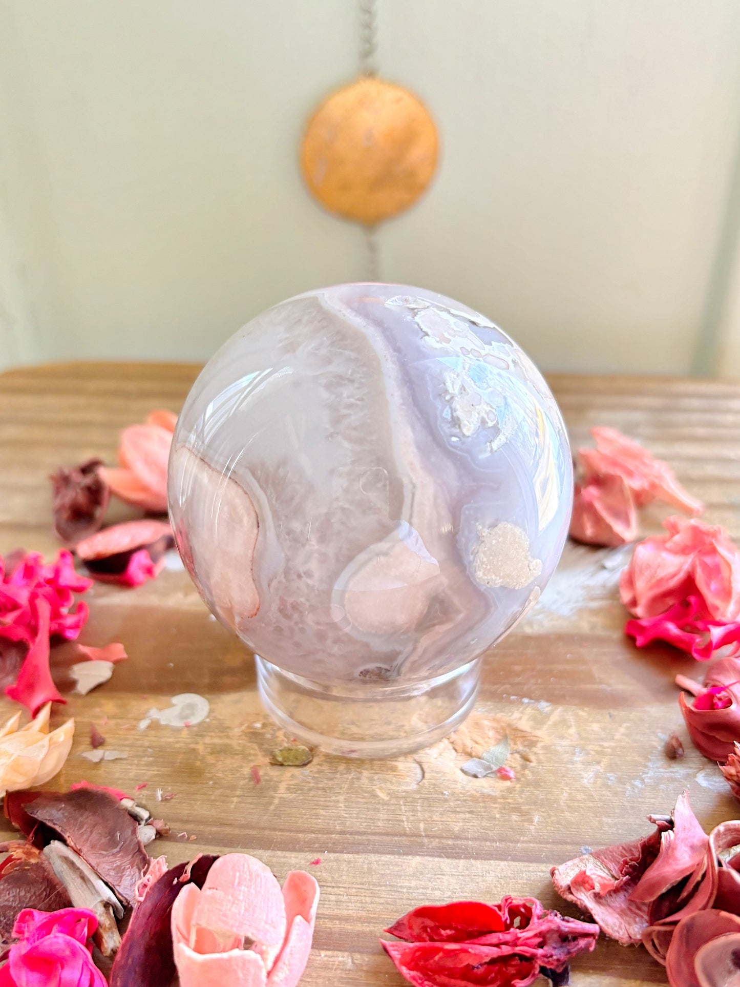 Flower Agate Spheres