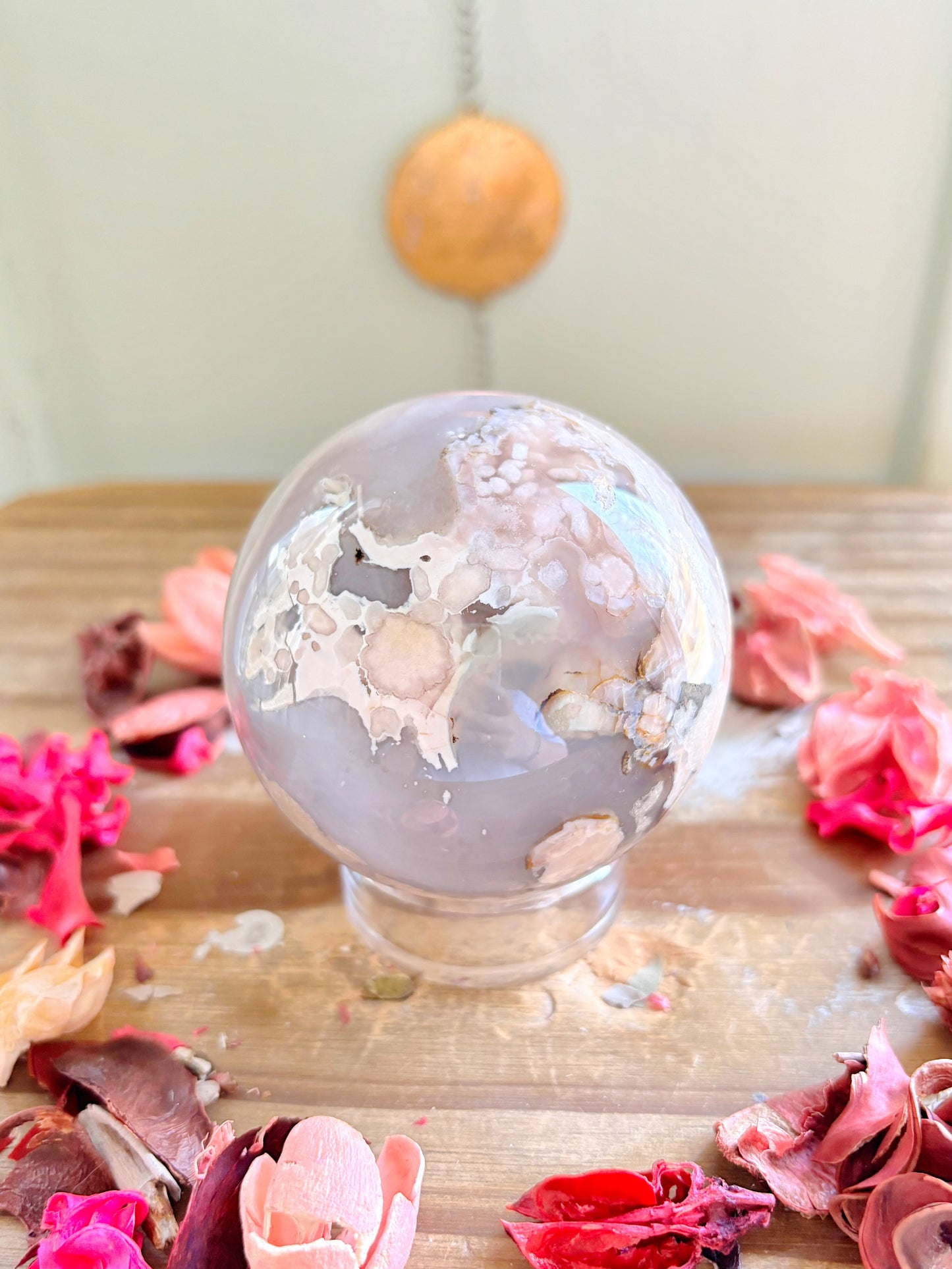 Flower Agate Spheres