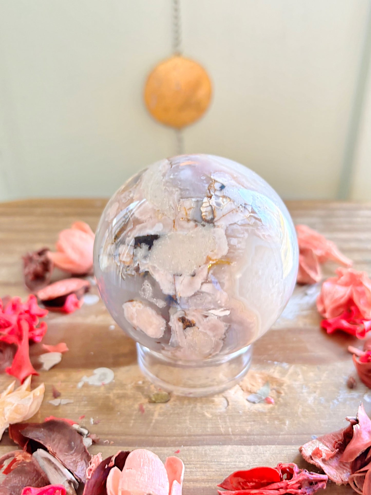 Flower Agate Spheres