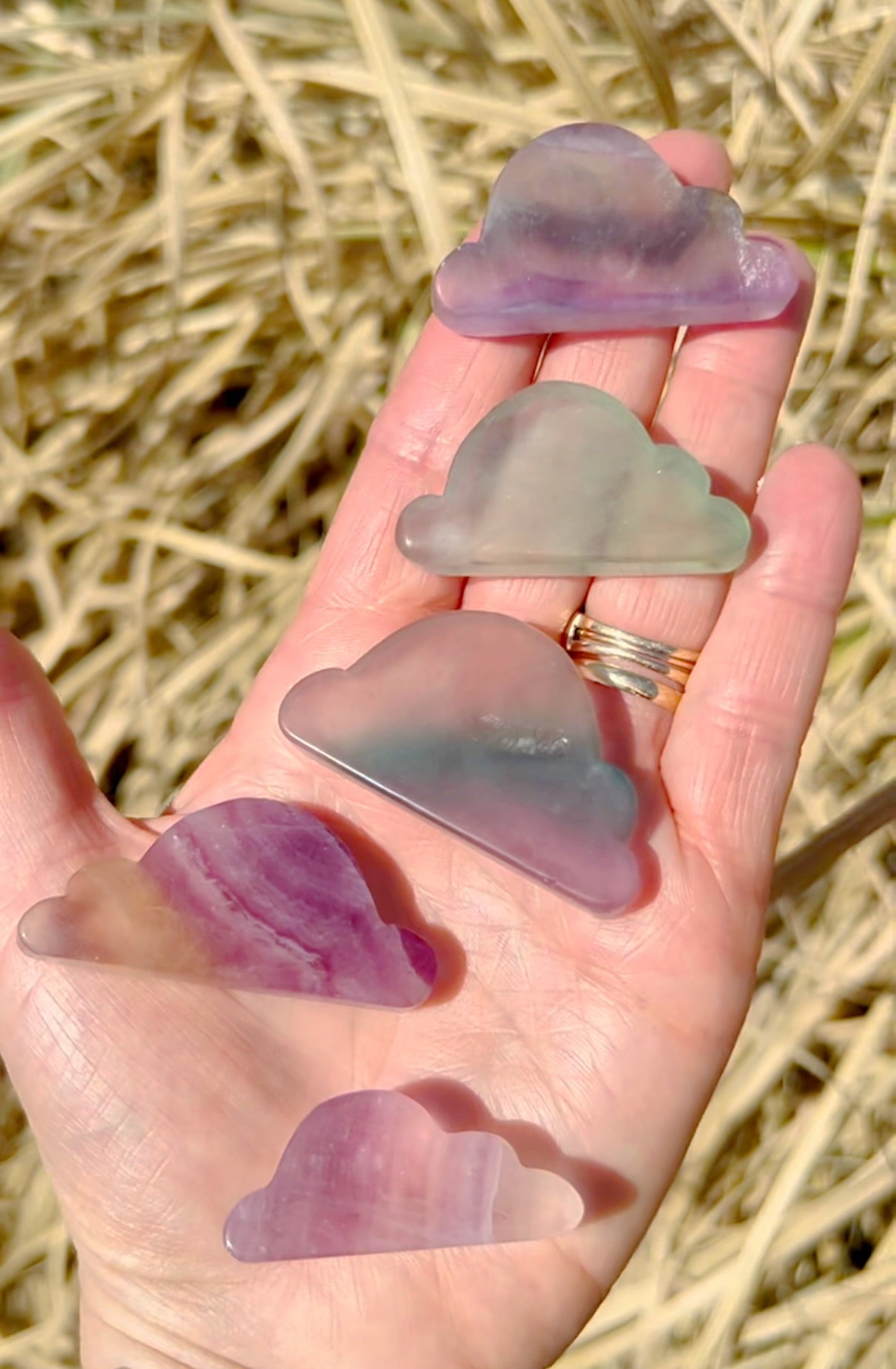 Fluorite Cloud Carvings