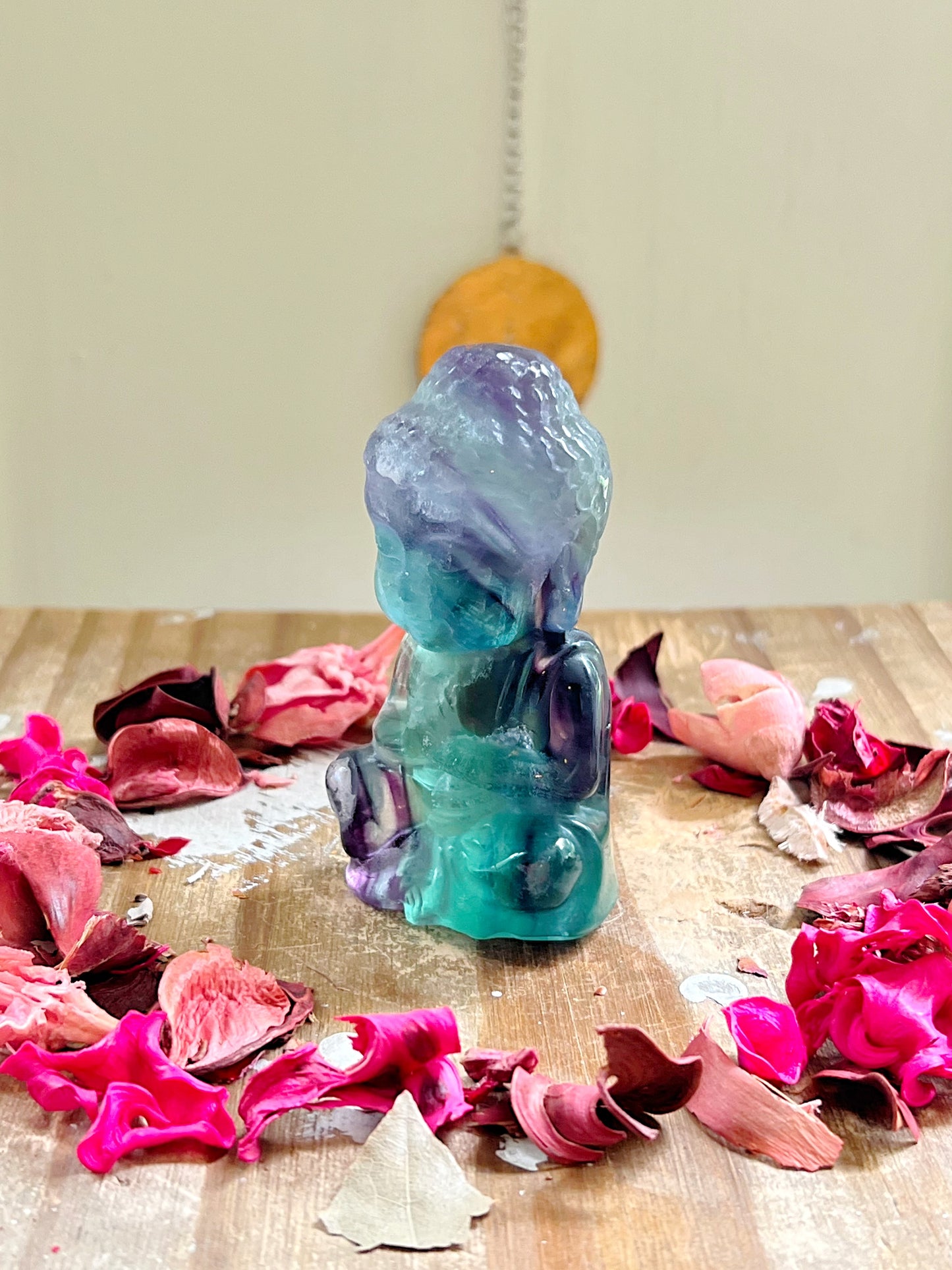 Fluorite Buddha Carving