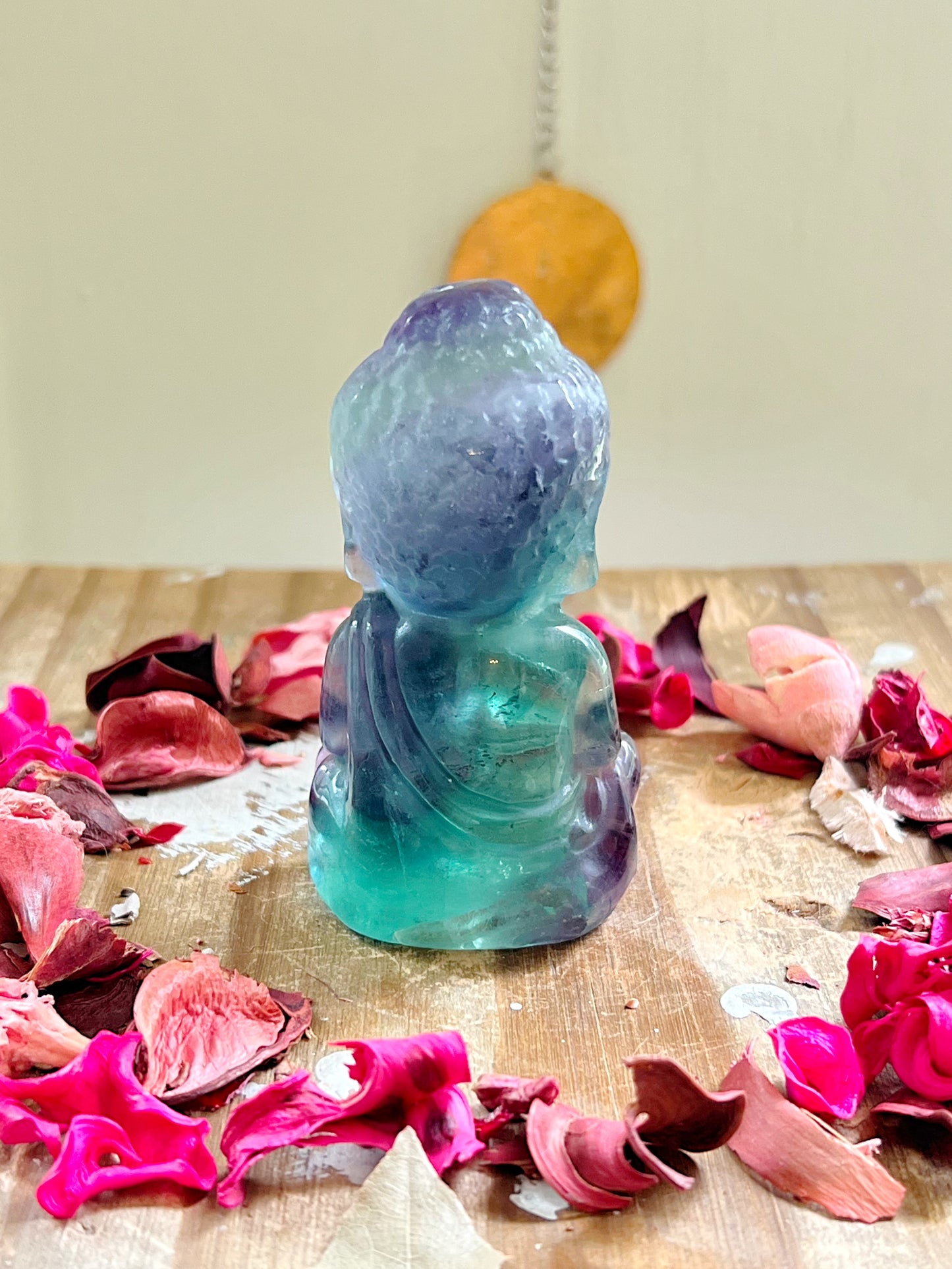 Fluorite Buddha Carving