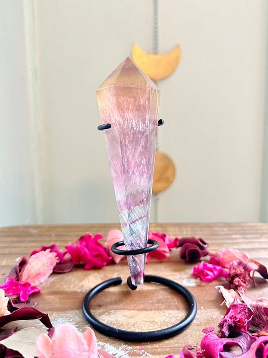 Candy Fluorite Wand On Stand