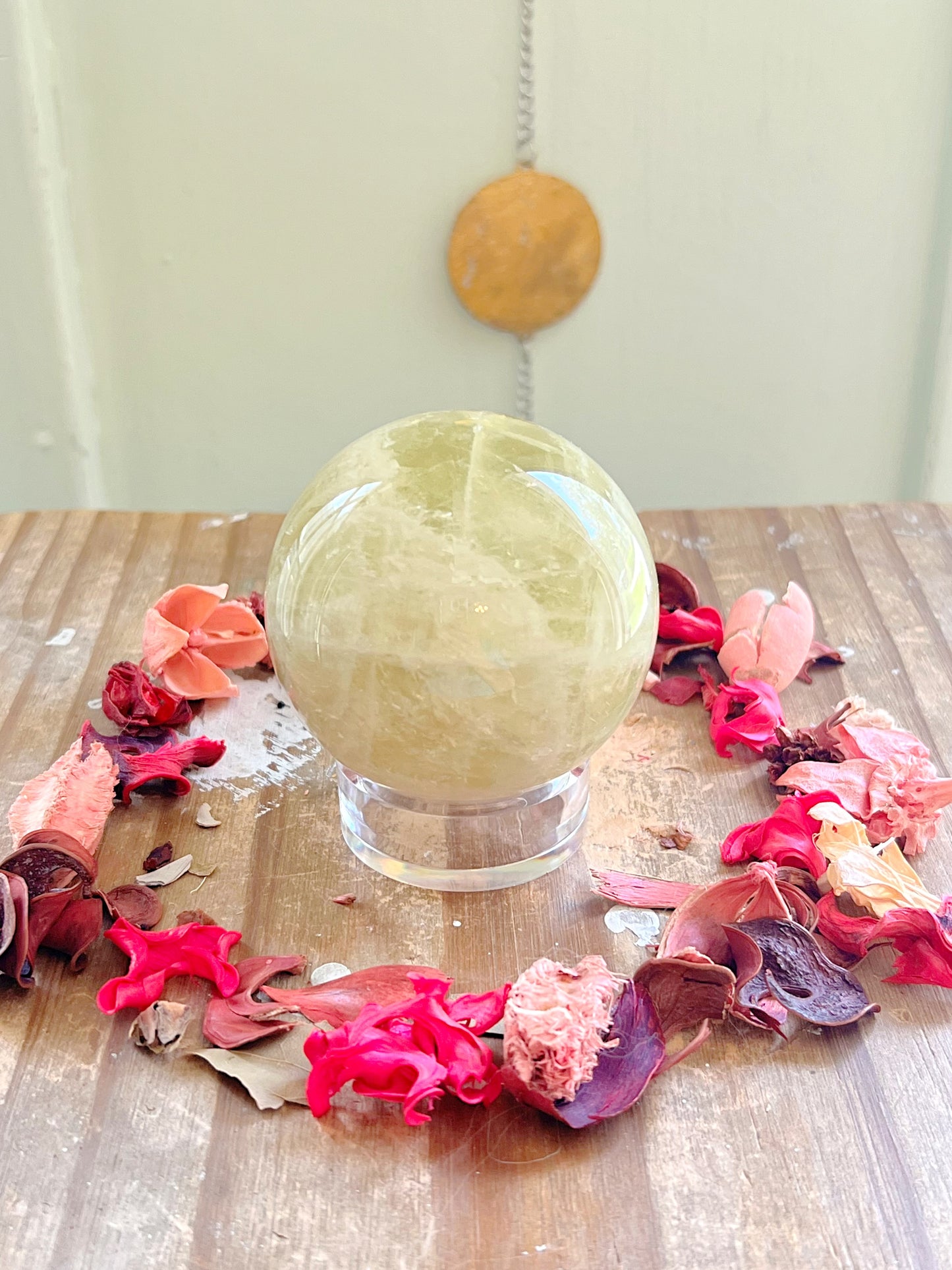 Lemon Amethyst Sphere