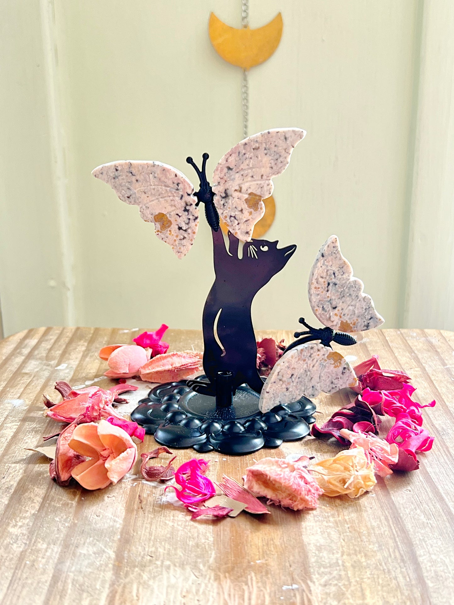 Orbicular Ocean Jasper Butterflies with Cats