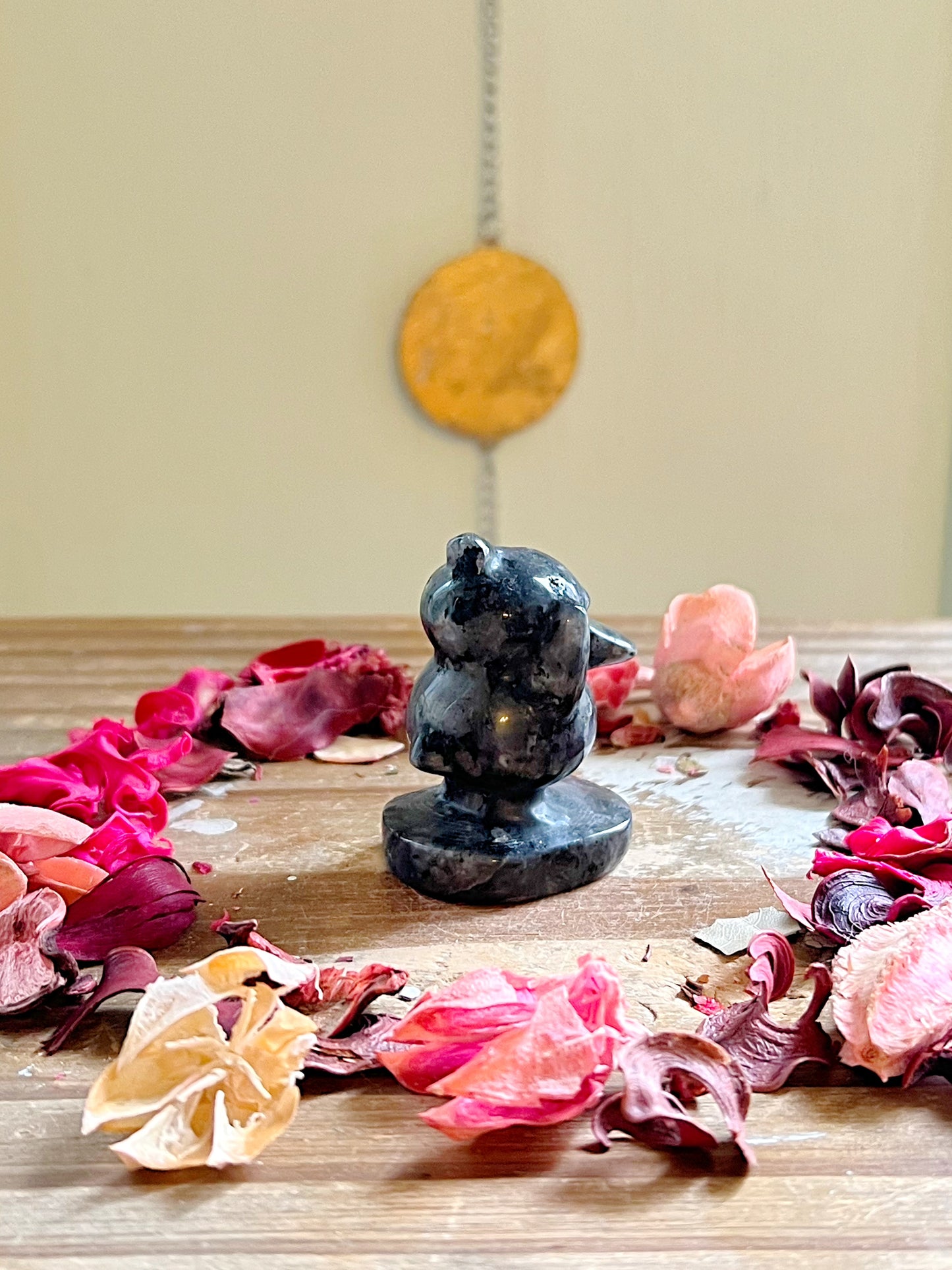 Larvikite Psyduck Carving