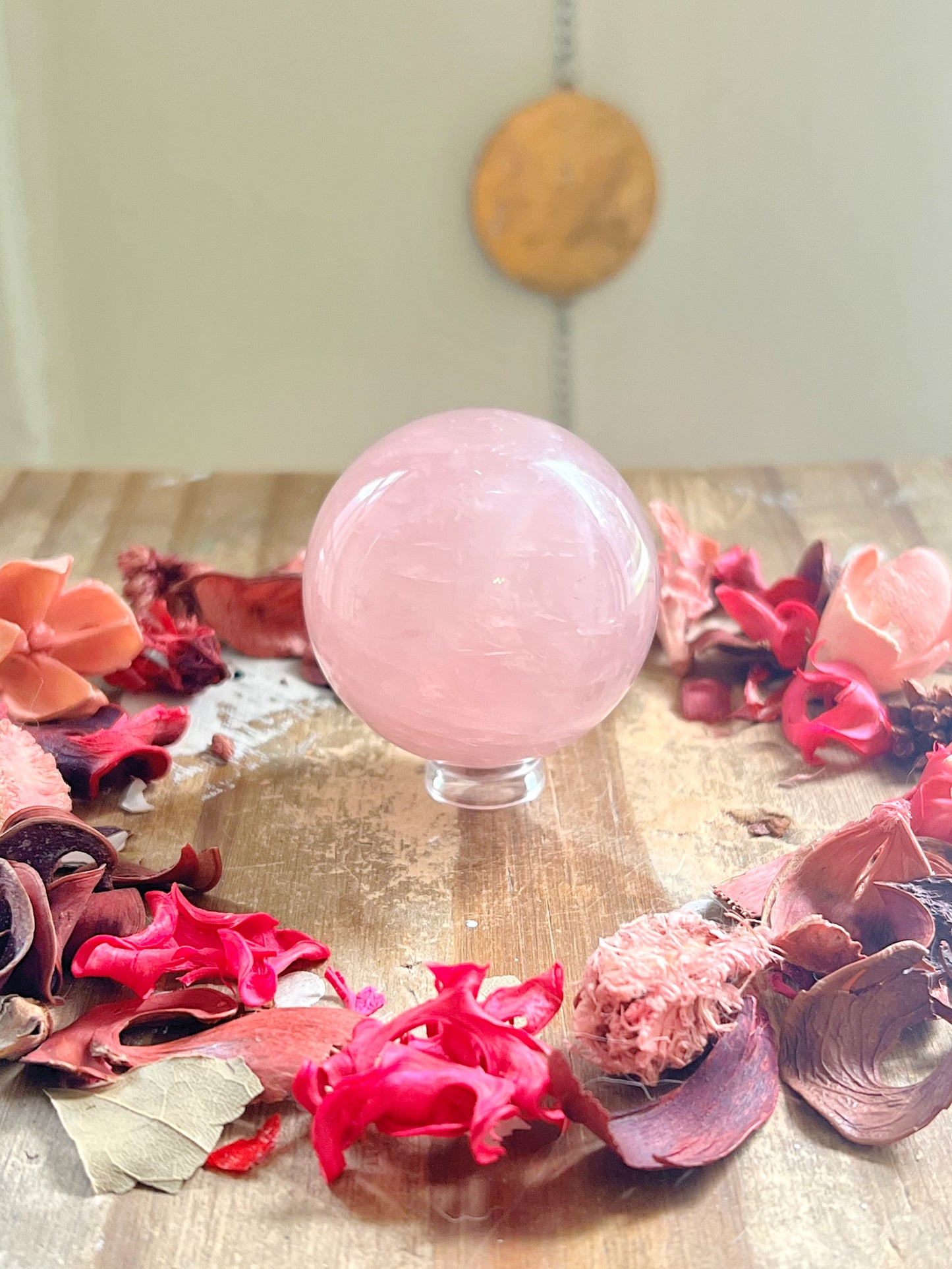 High-quality Star Rose Quartz Spheres