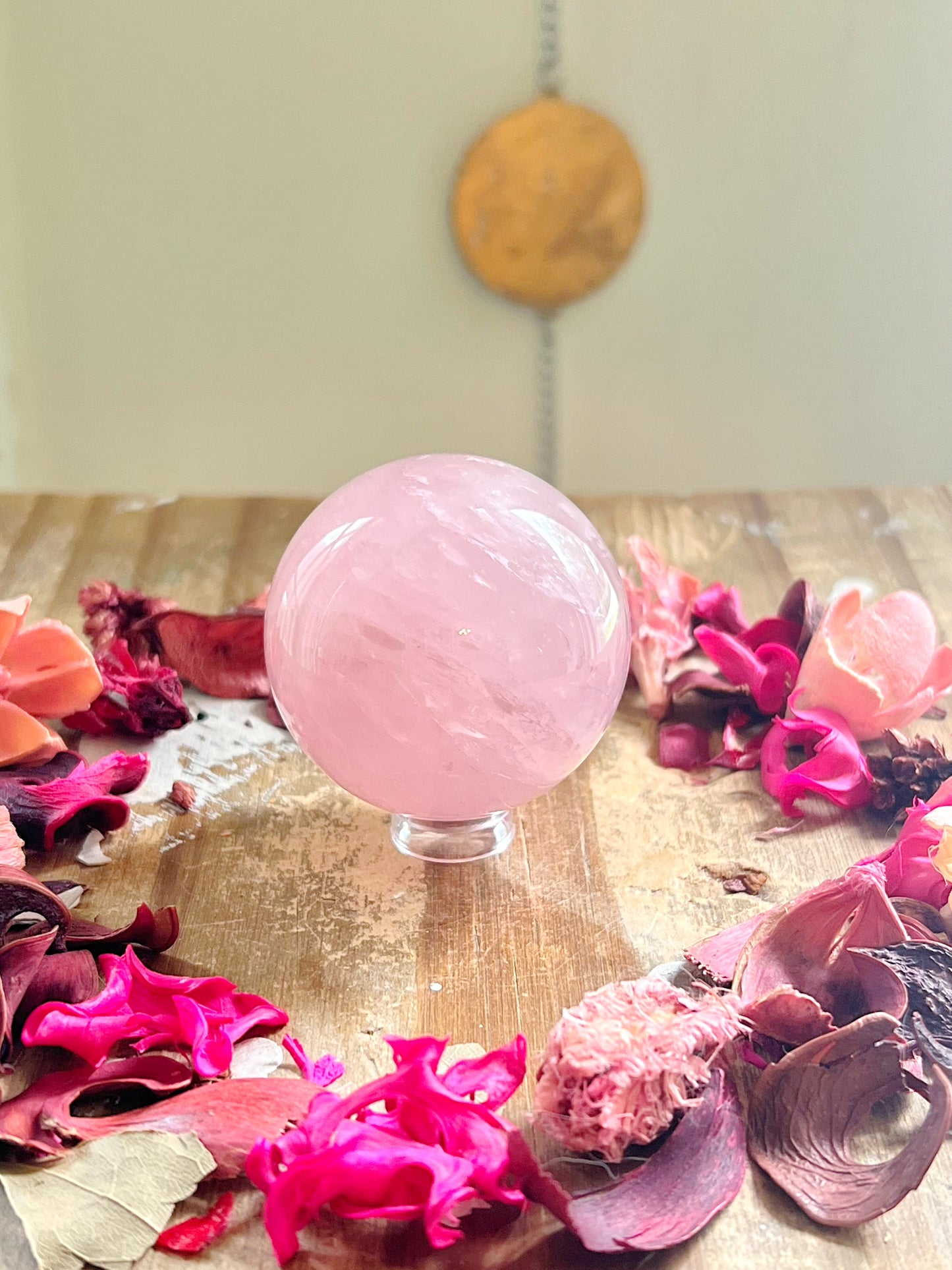 High-quality Star Rose Quartz Spheres