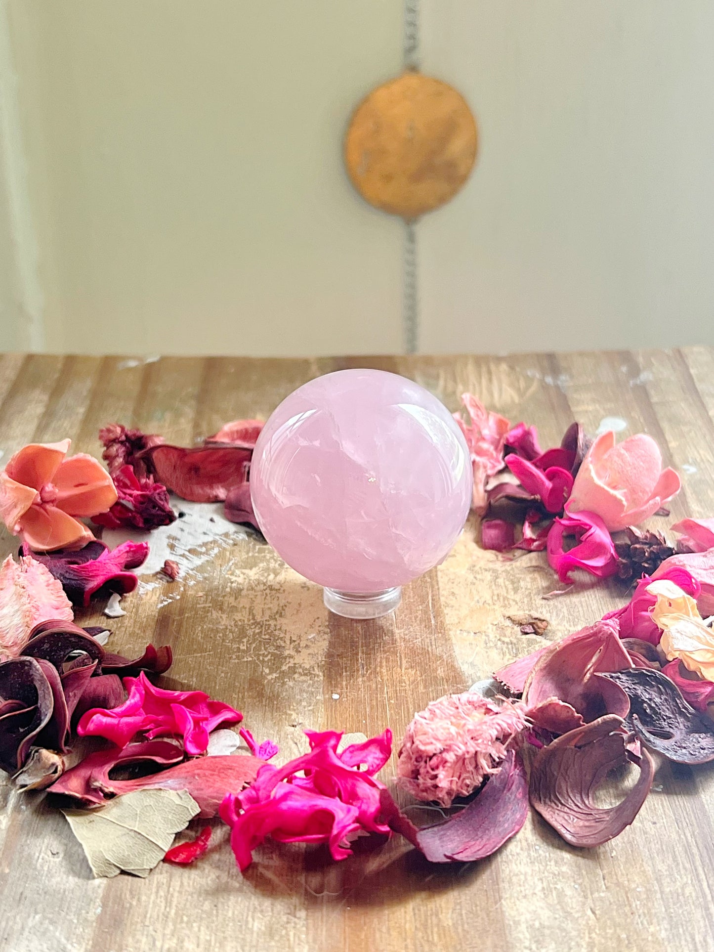 High-quality Star Rose Quartz Spheres