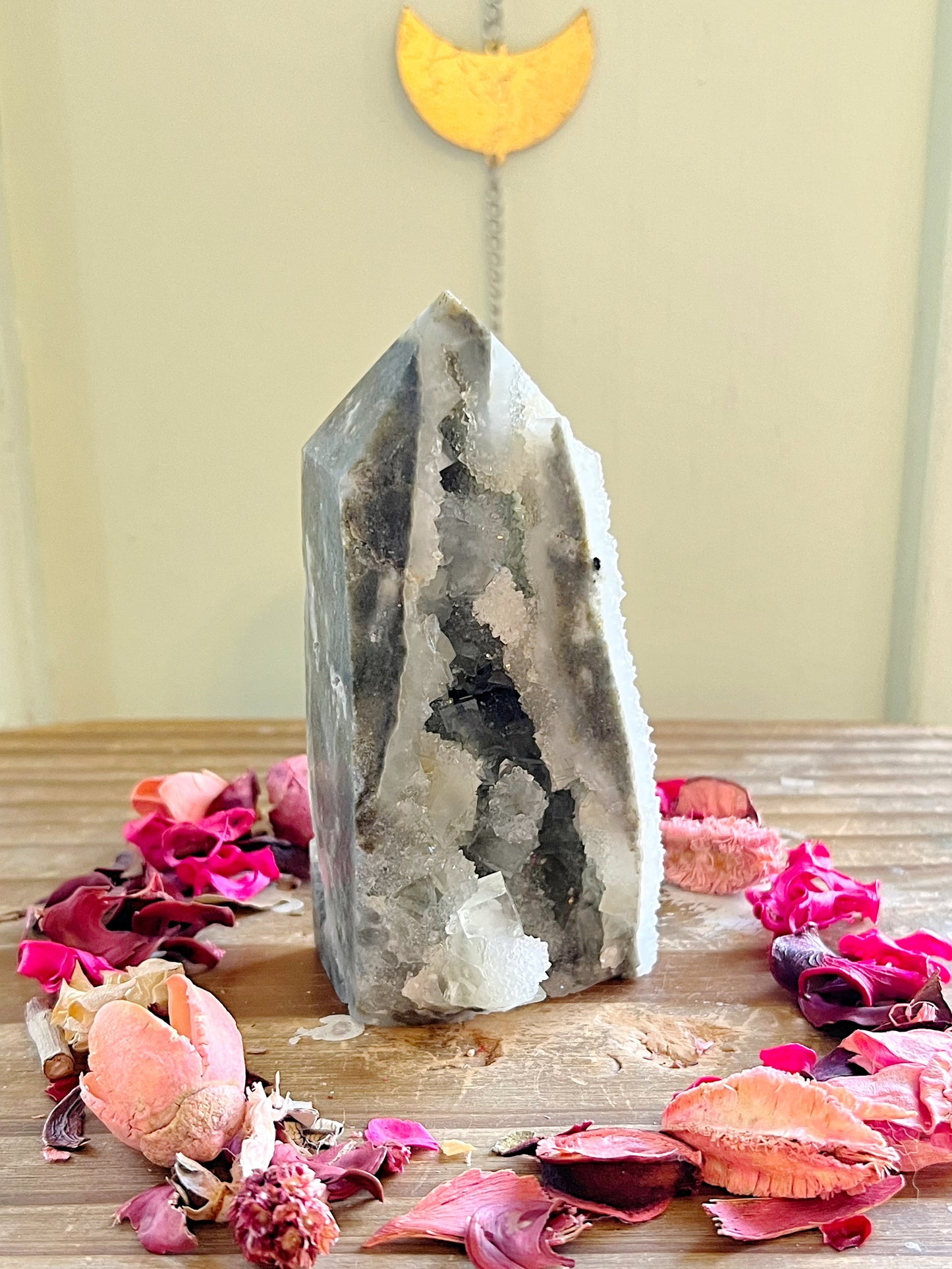 Green Cubic Fluorite Towers