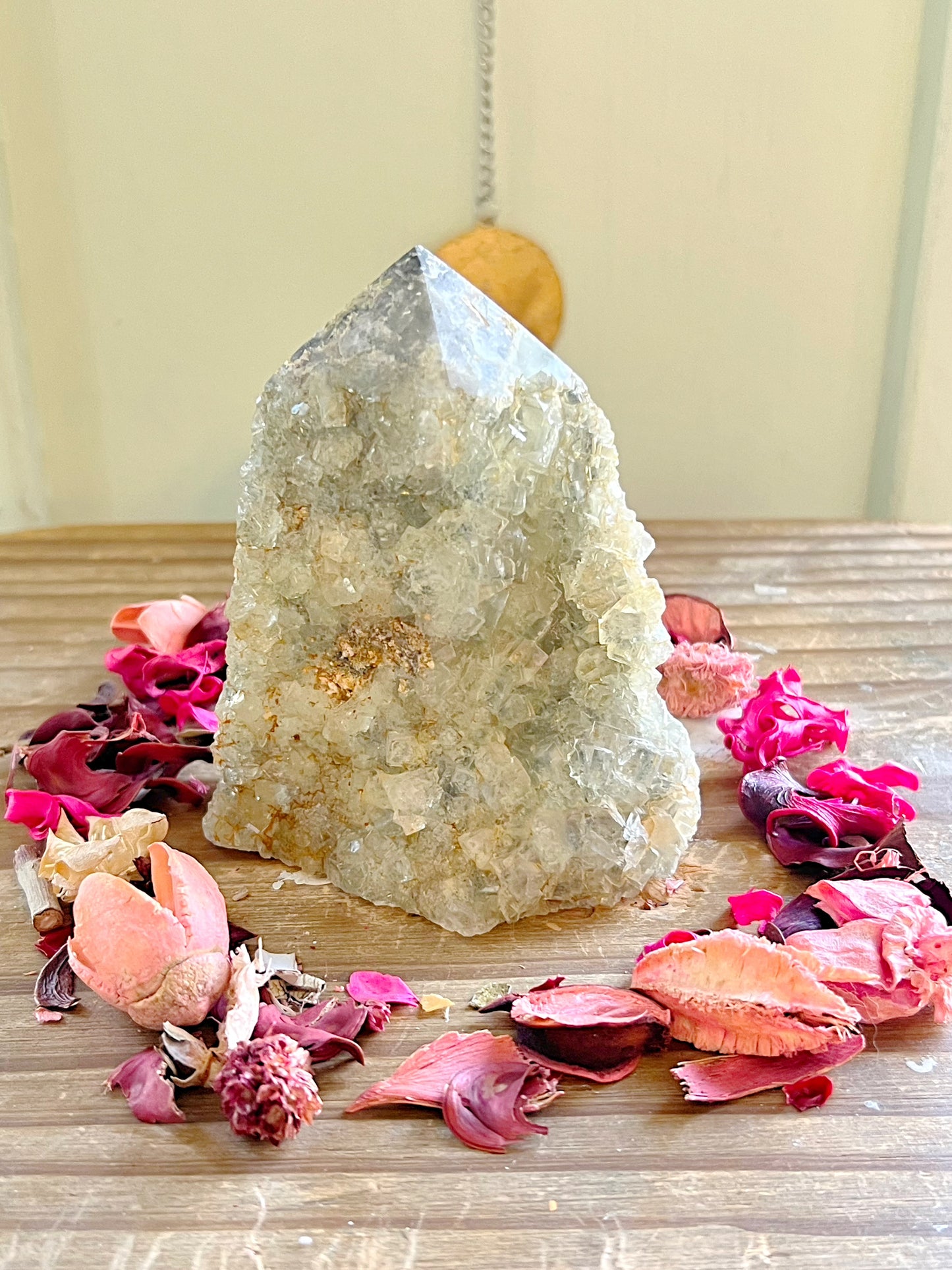 Green Cubic Fluorite Towers