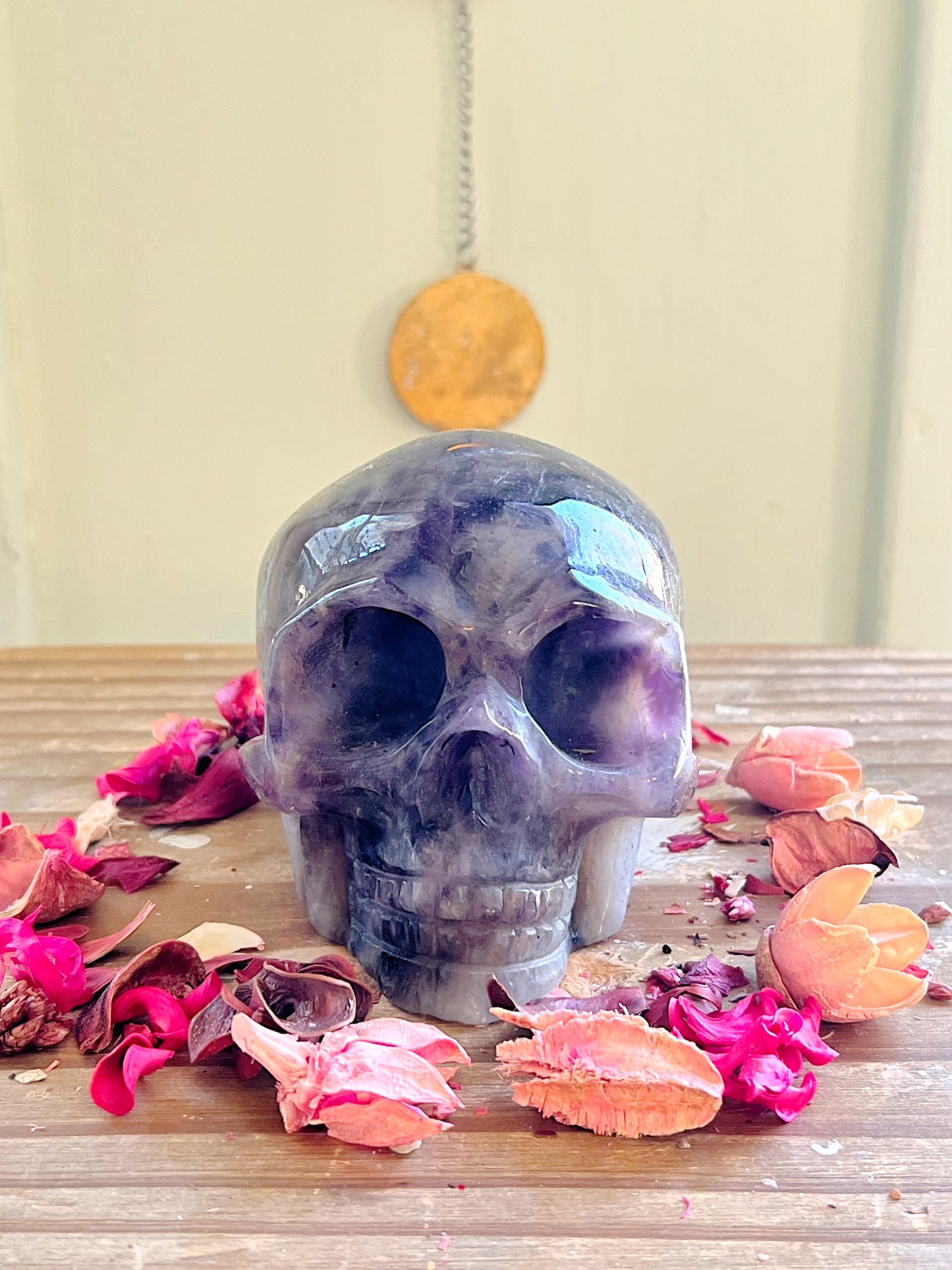 XL Dream Amethyst Skull Carving 2lb 5oz