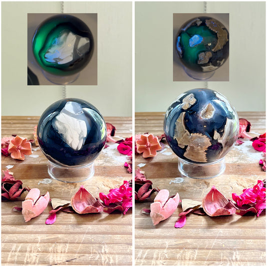 Volcano Agate Spheres UV REACTIVE