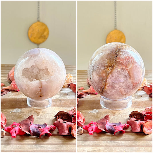 Flower Agate Spheres