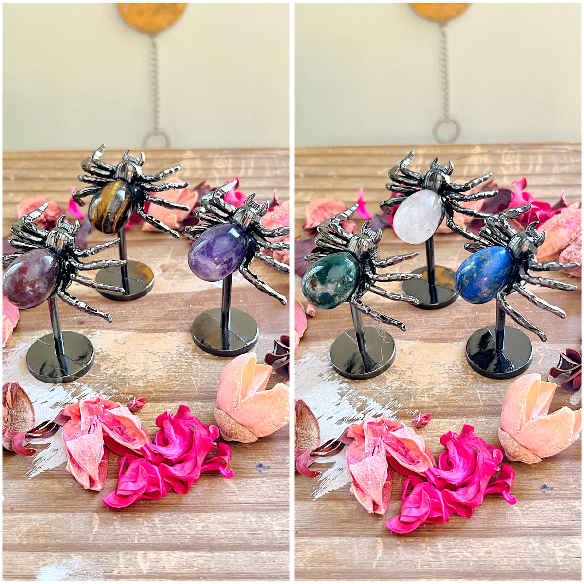 Spider Carvings on Stands