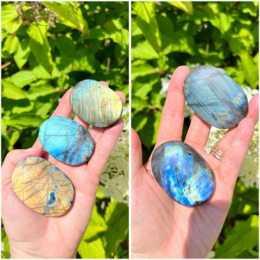 Labradorite Palm Stones
