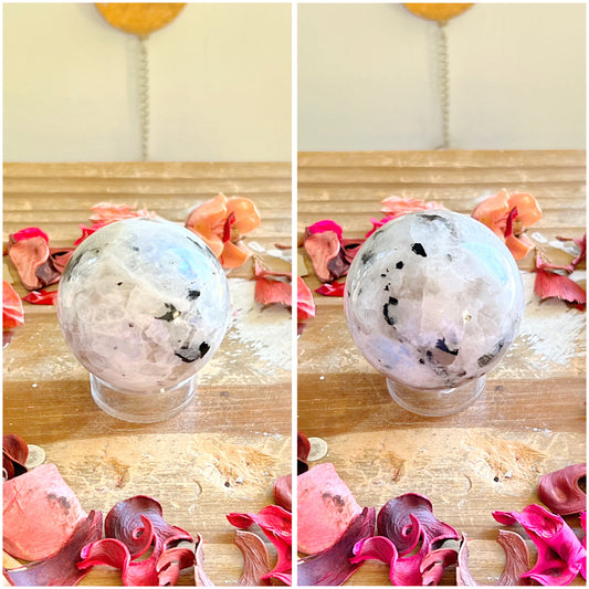Rainbow Moonstone Spheres