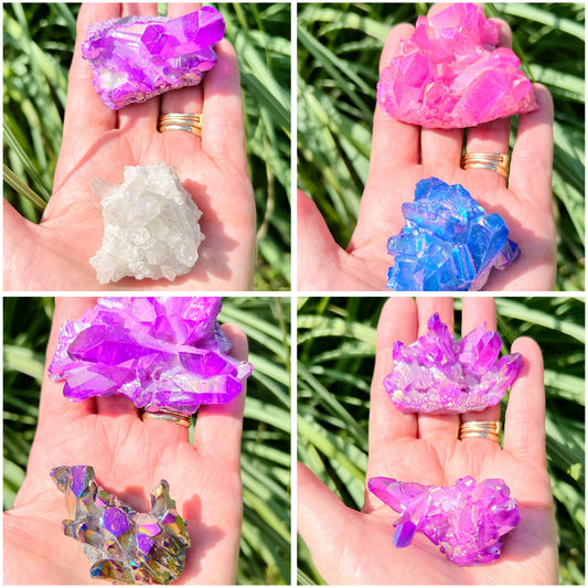 Aura Quartz Clusters