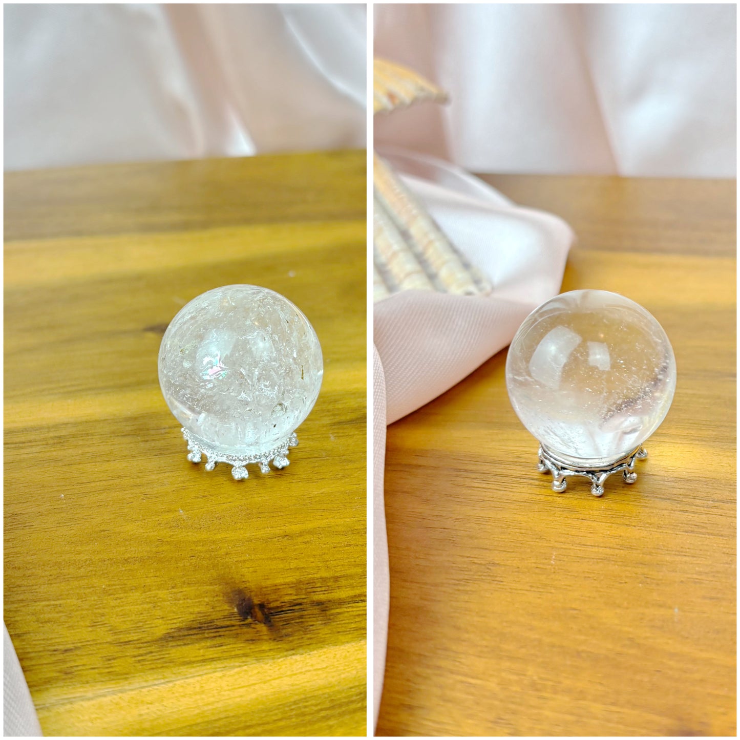 Small Clear Quartz Spheres