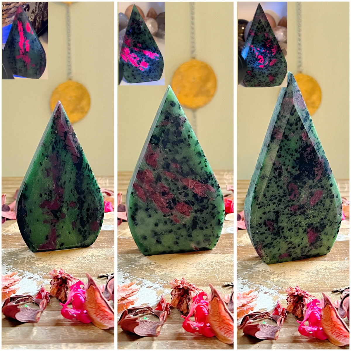 Ruby Zoisite Freeform’s (UV Reactive)