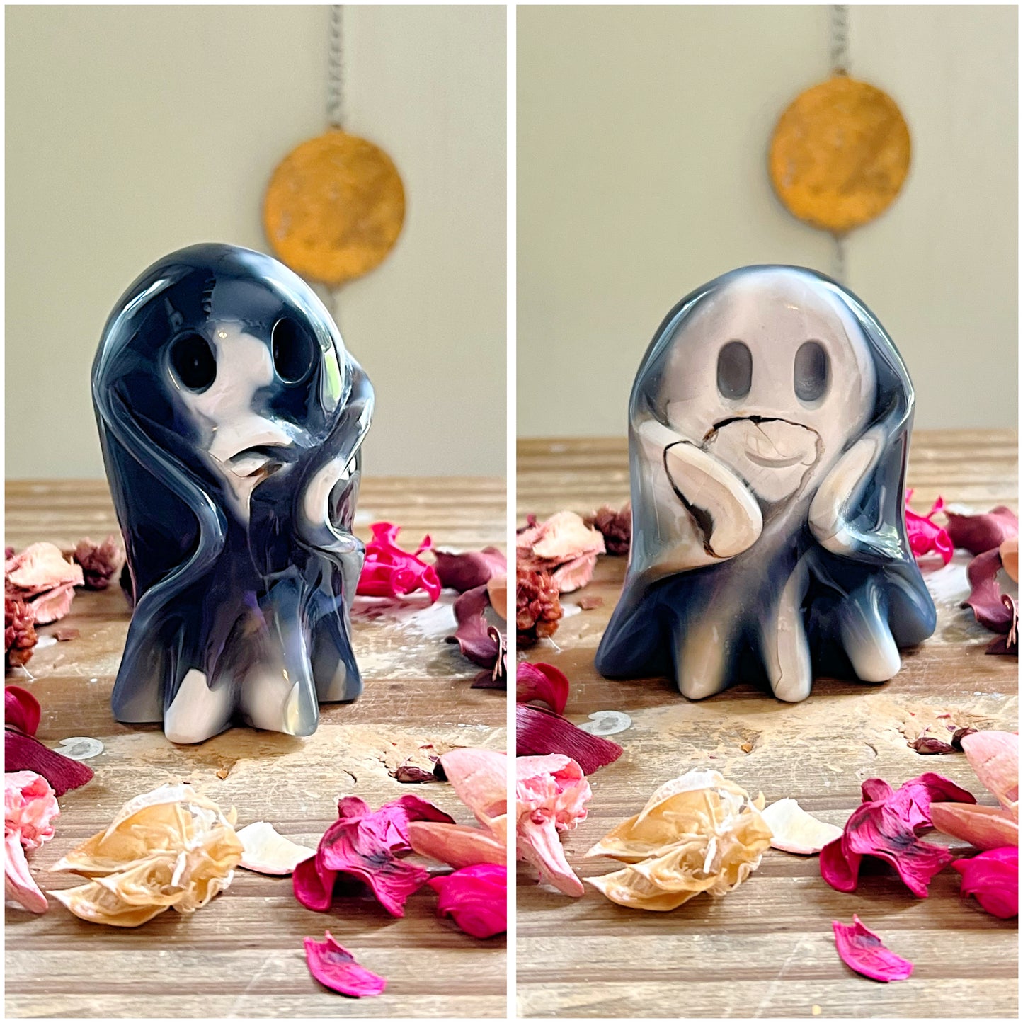 Orca Agate Ghost Carvings