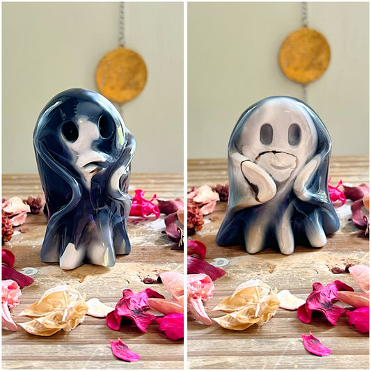 Orca Agate Ghost Carvings