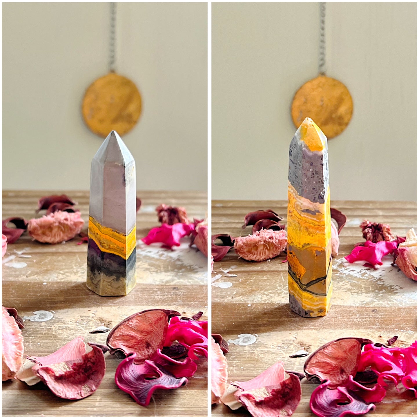 Rose and Quartz - Towers - Bumblebee Jasper Towers