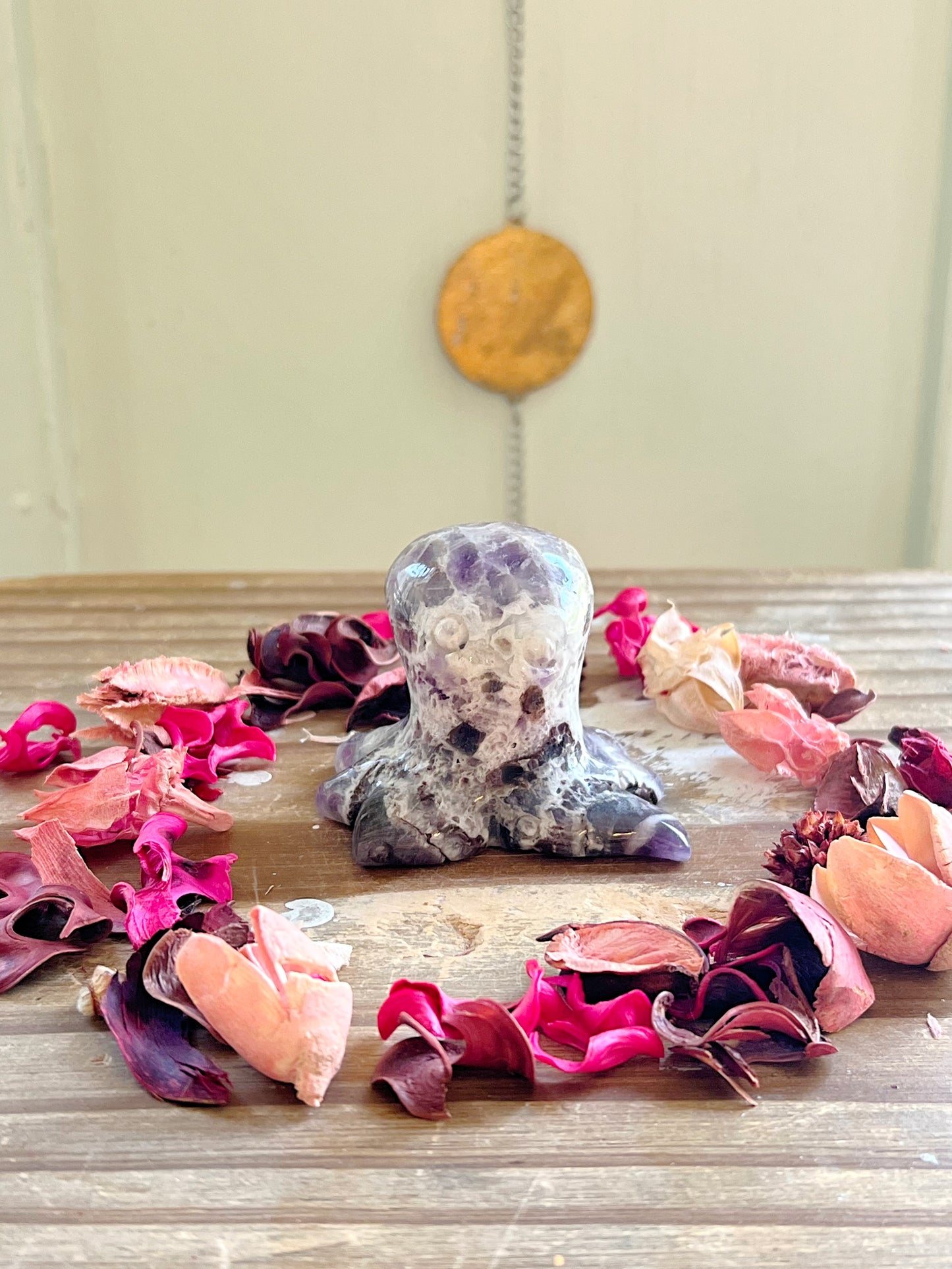 Dream Amethyst Octopus Carving